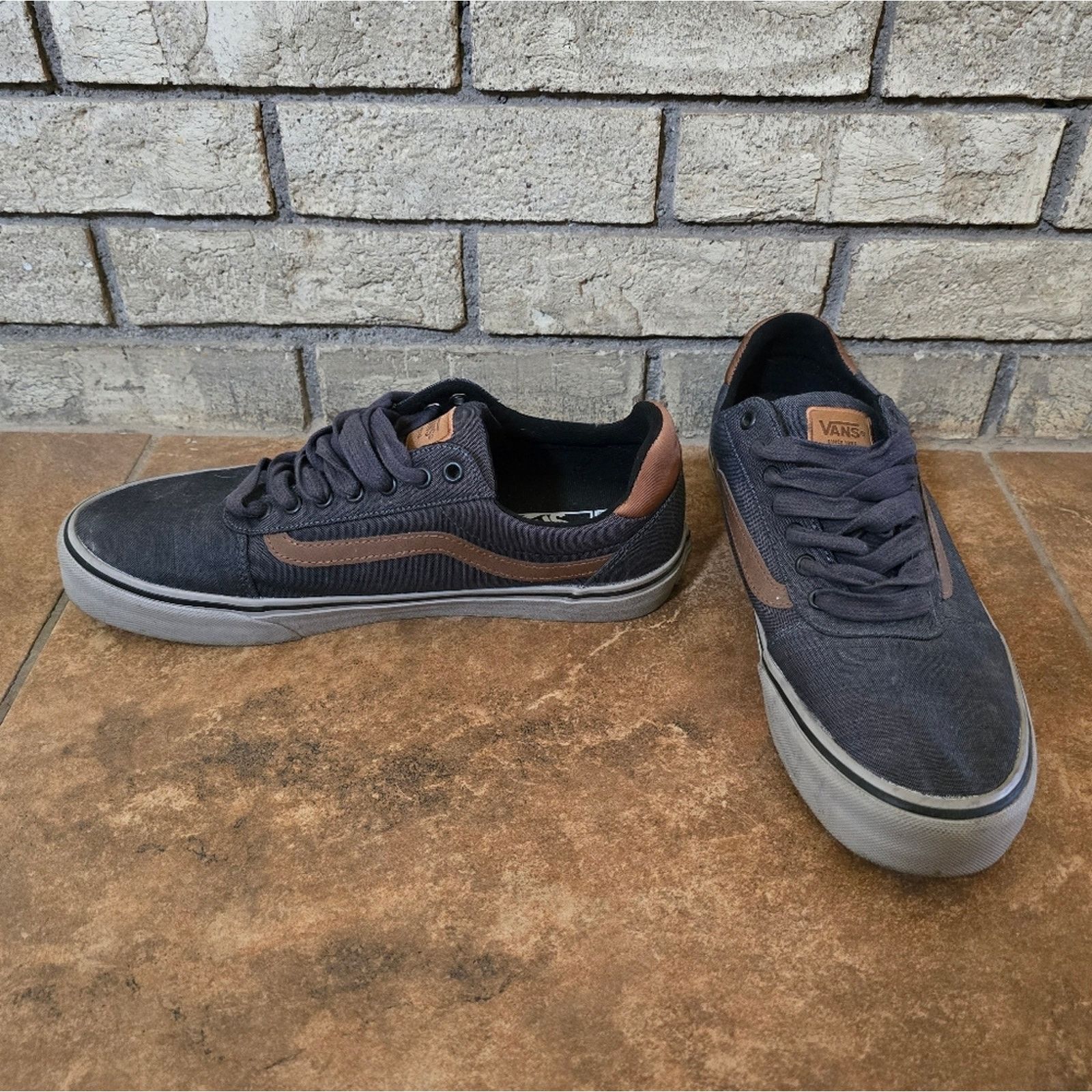 Vans Denim | VANS | Low Top Sneaks Size US 11.5 / EU 44-45 - 2 Thumbnail