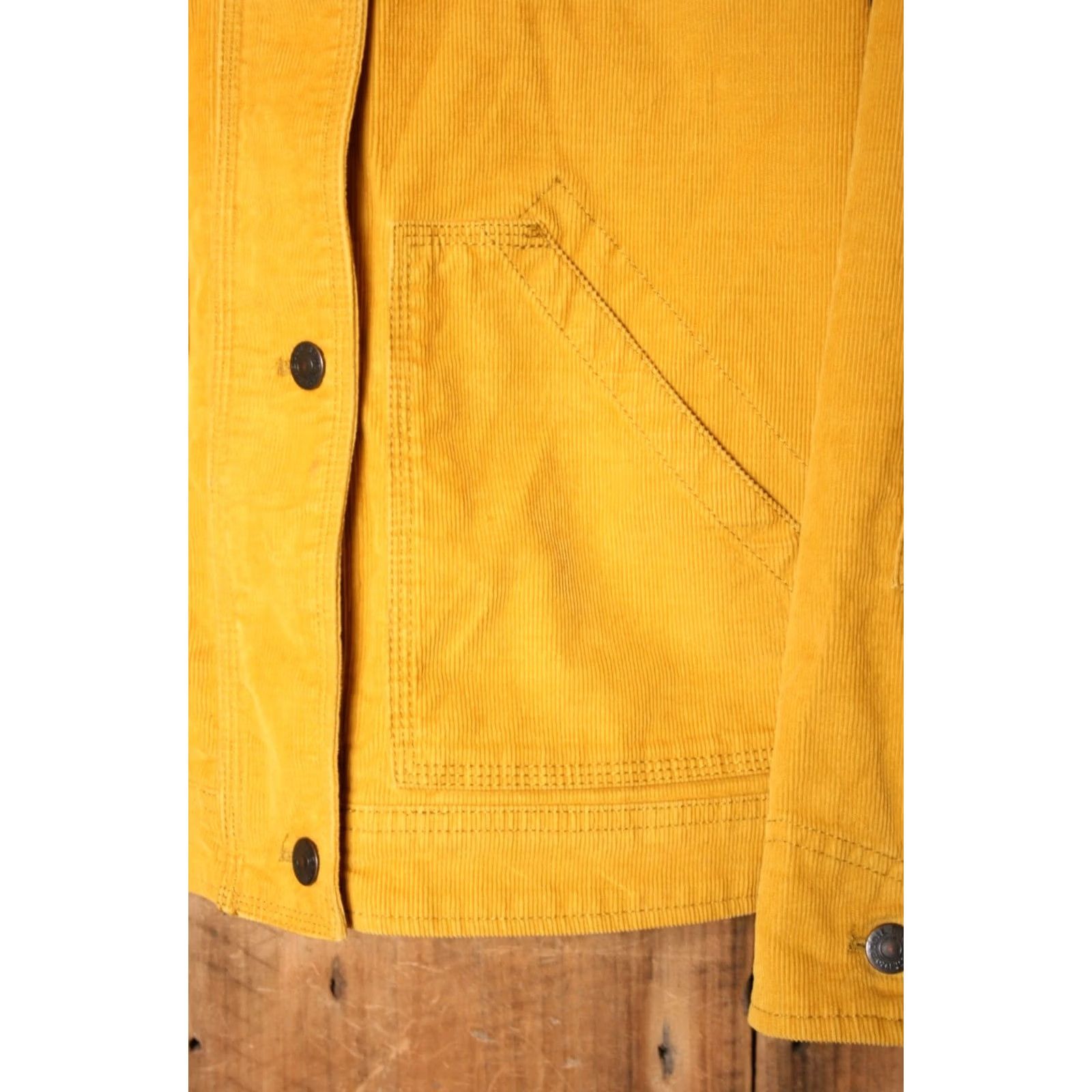 Eddie Bauer EDDIE BAUER Jacket Women's M Corduroy Utility Yellow Fall 2013 Shirt? Size M / US 6-8 / IT 42-44 - 5 Thumbnail
