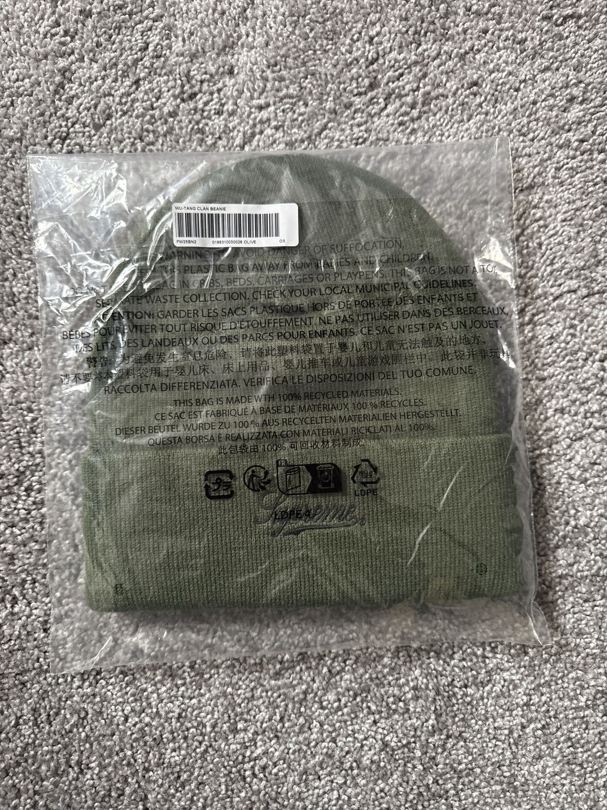 Supreme Supreme x Wu-Tang Beanie Size ONE SIZE - 2 Thumbnail