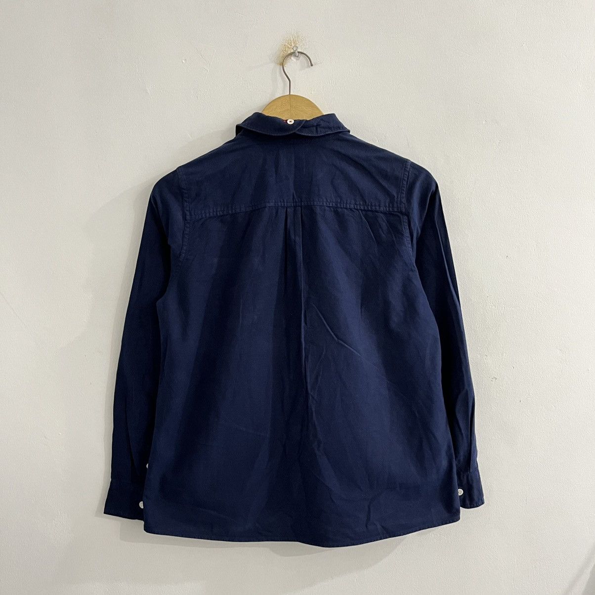 Issey Miyake Issey Miyake - Frapbois Navy Unique Button Up Size US S / EU 44-46 / 1 - 8 Thumbnail