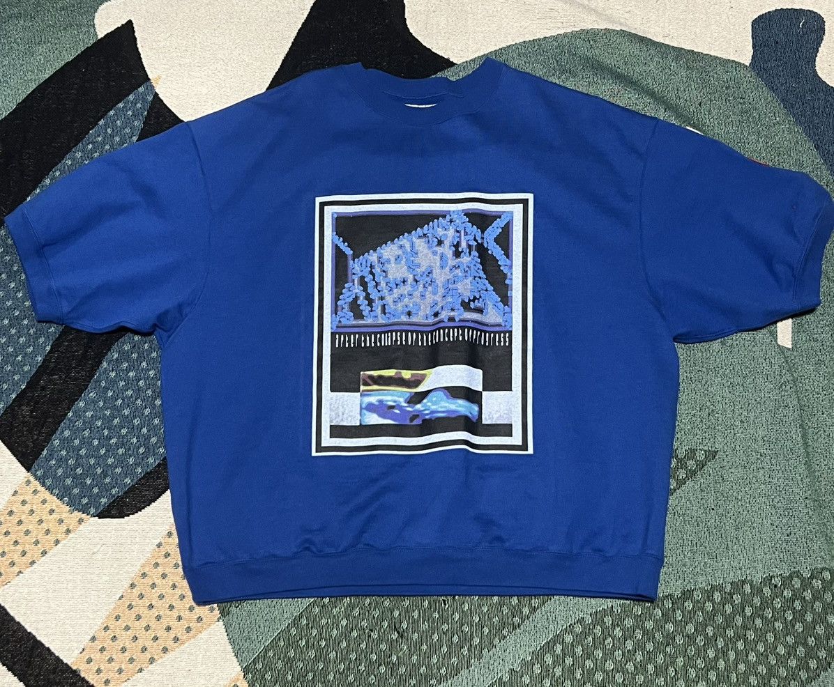 Cav Empt Cav Empt AS Raytracing Short Sleeve Blue Crewneck Large Size US L / EU 52-54 / 3 - 1 Thumbnail