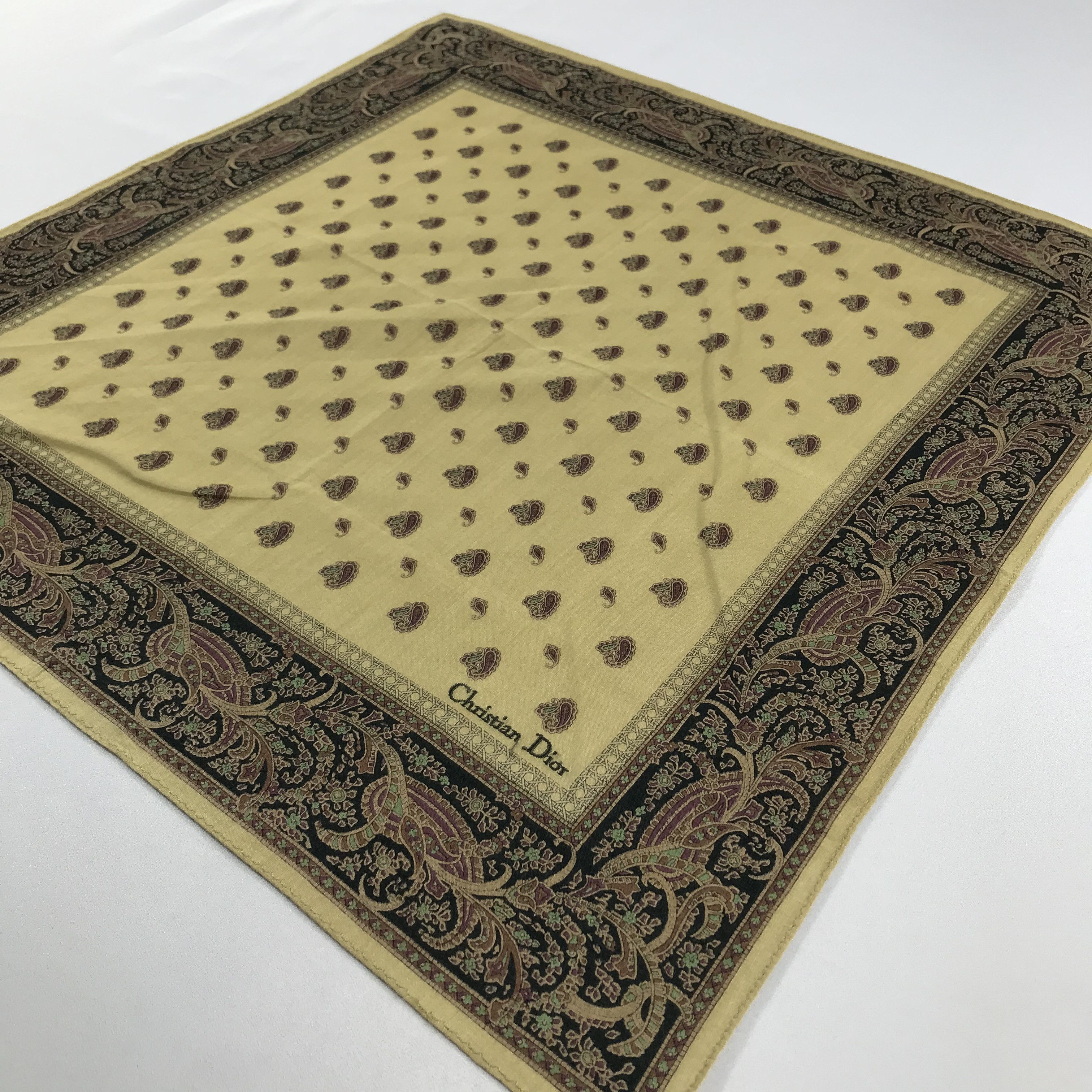 Vintage Christian Dior Bandana / Handkerchief / Neckerchief - S1968 Size ONE SIZE - 2 Thumbnail