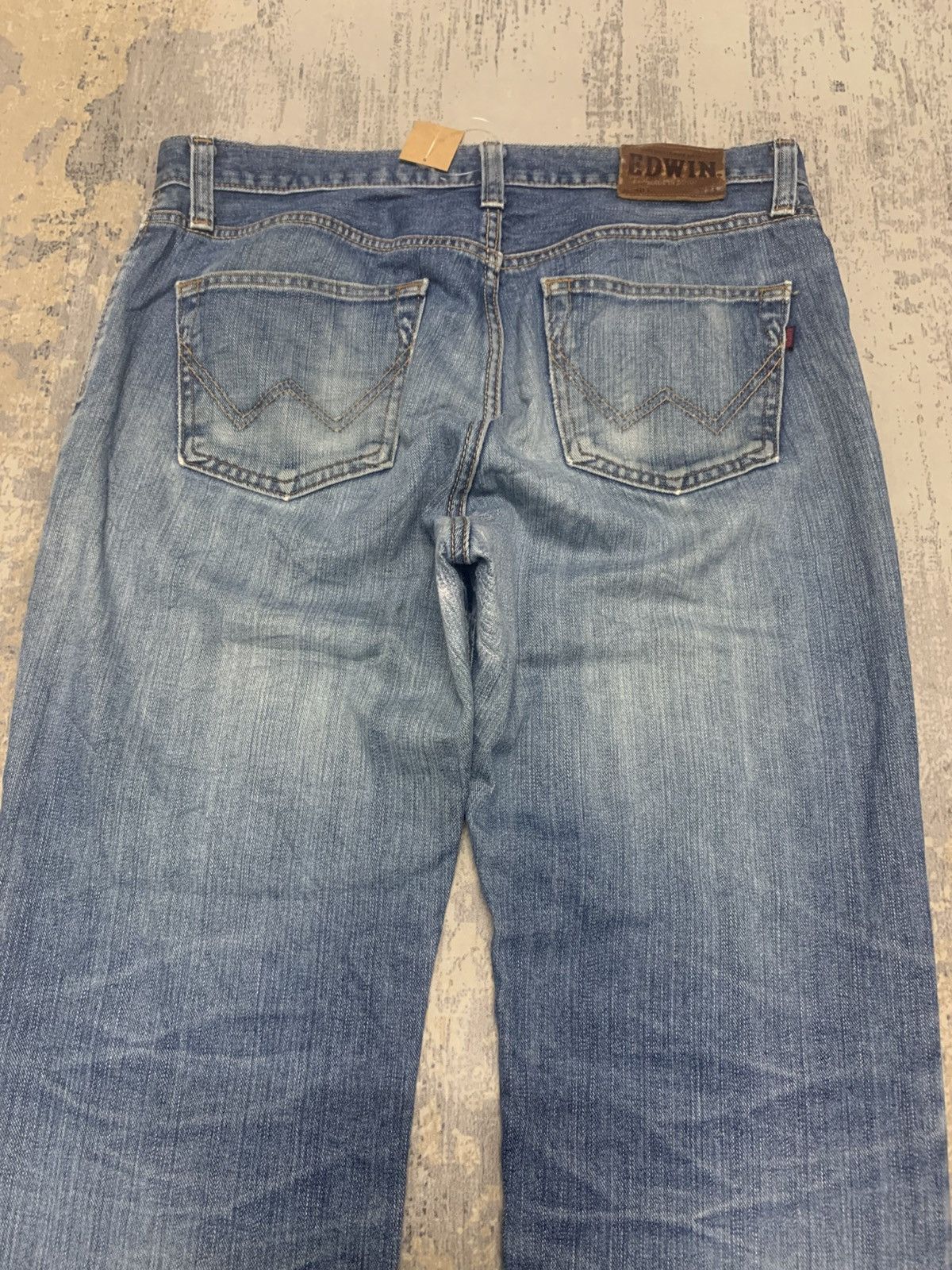 Edwin Vintage Edwin Japan Mud Wash Distressed Baggy Jeans Size US 35 - 8 Thumbnail