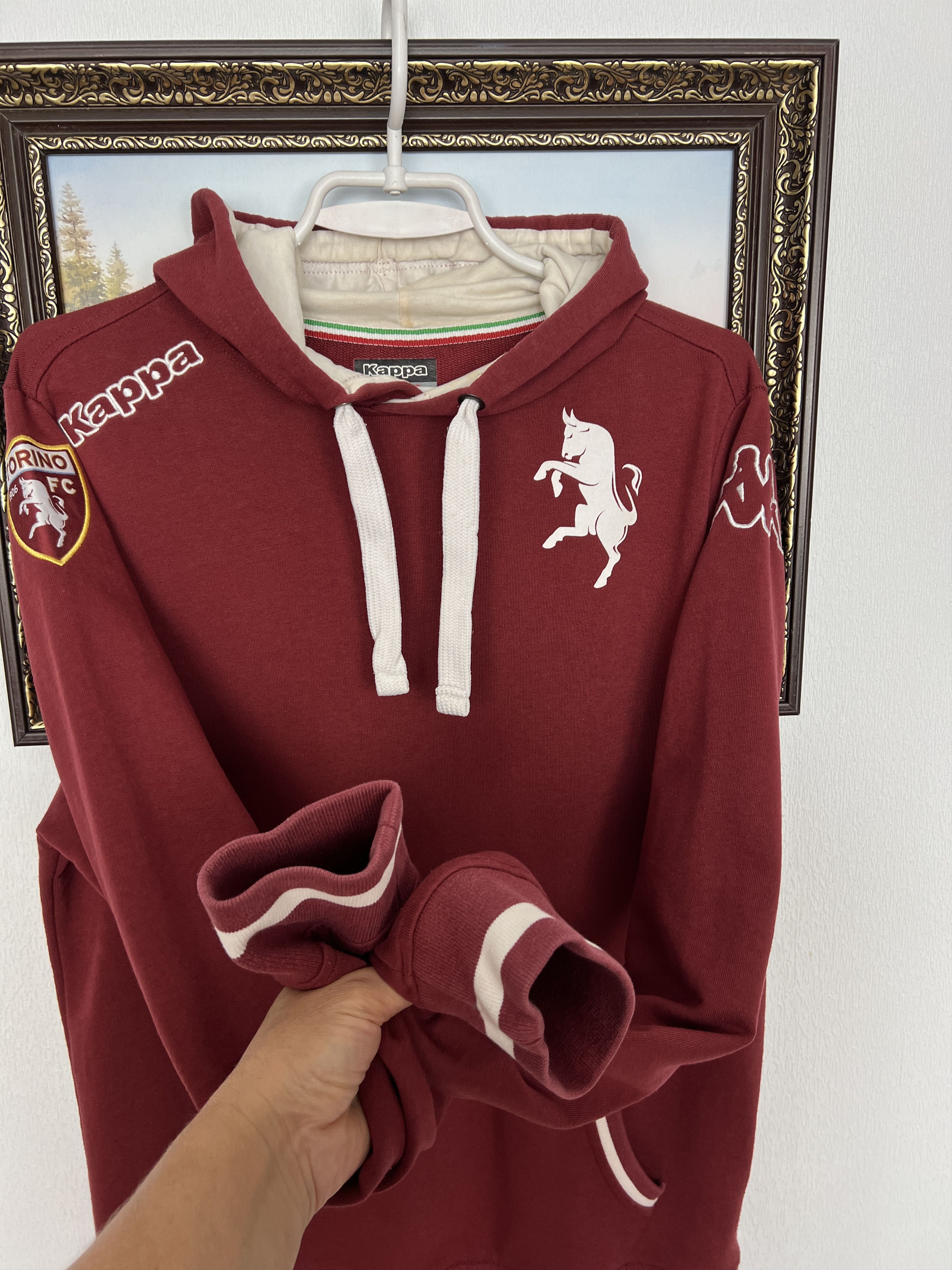 Kappa Vintage Torino Football Jacket Red Soccer Hoodie Track Top Size US M / EU 48-50 / 2 - 5 Thumbnail