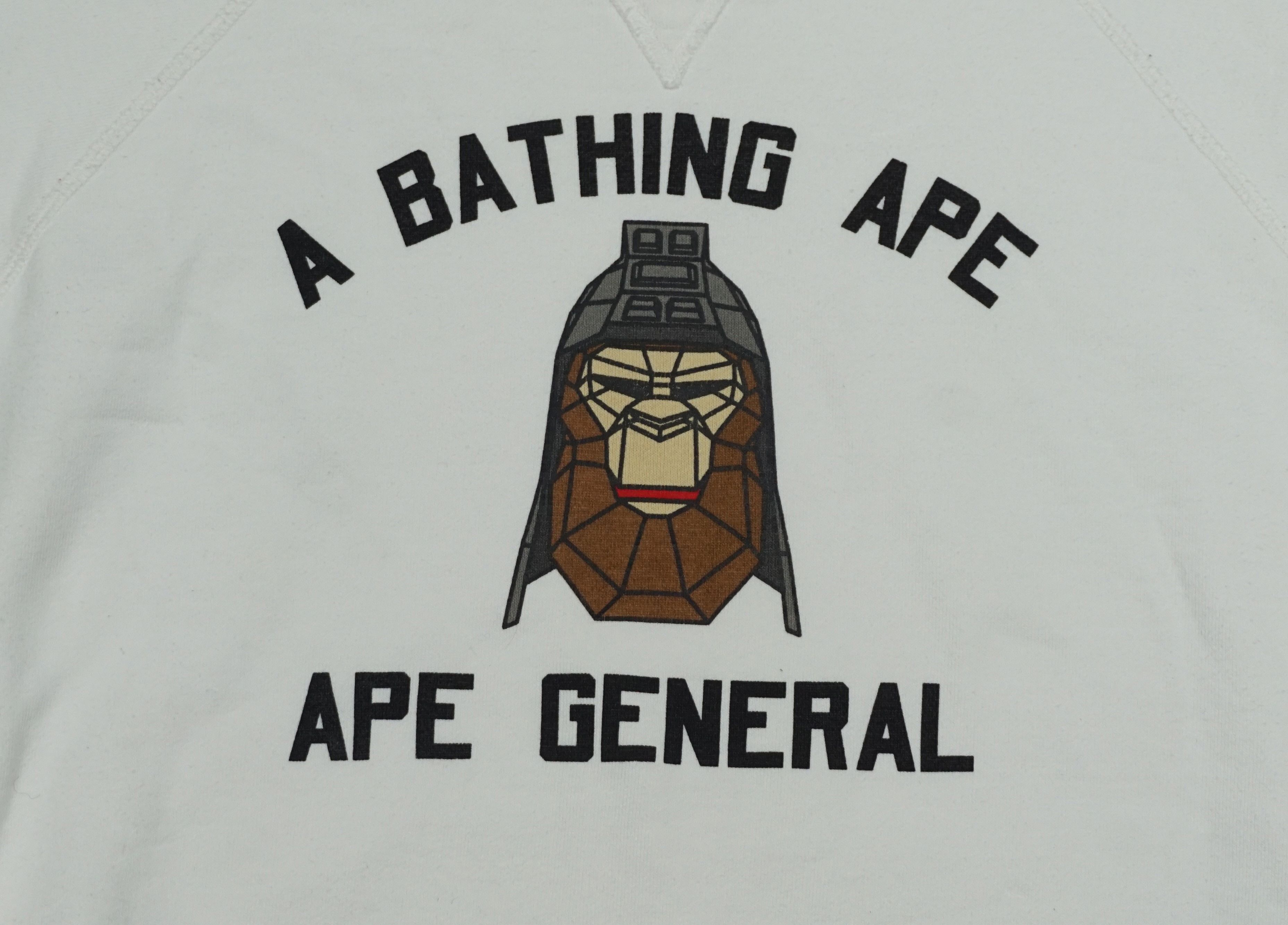 Bape × Vintage Early 90's A Bathing Ape "Ape General" Sweater Size US XL / EU 56 / 4 - 5 Thumbnail
