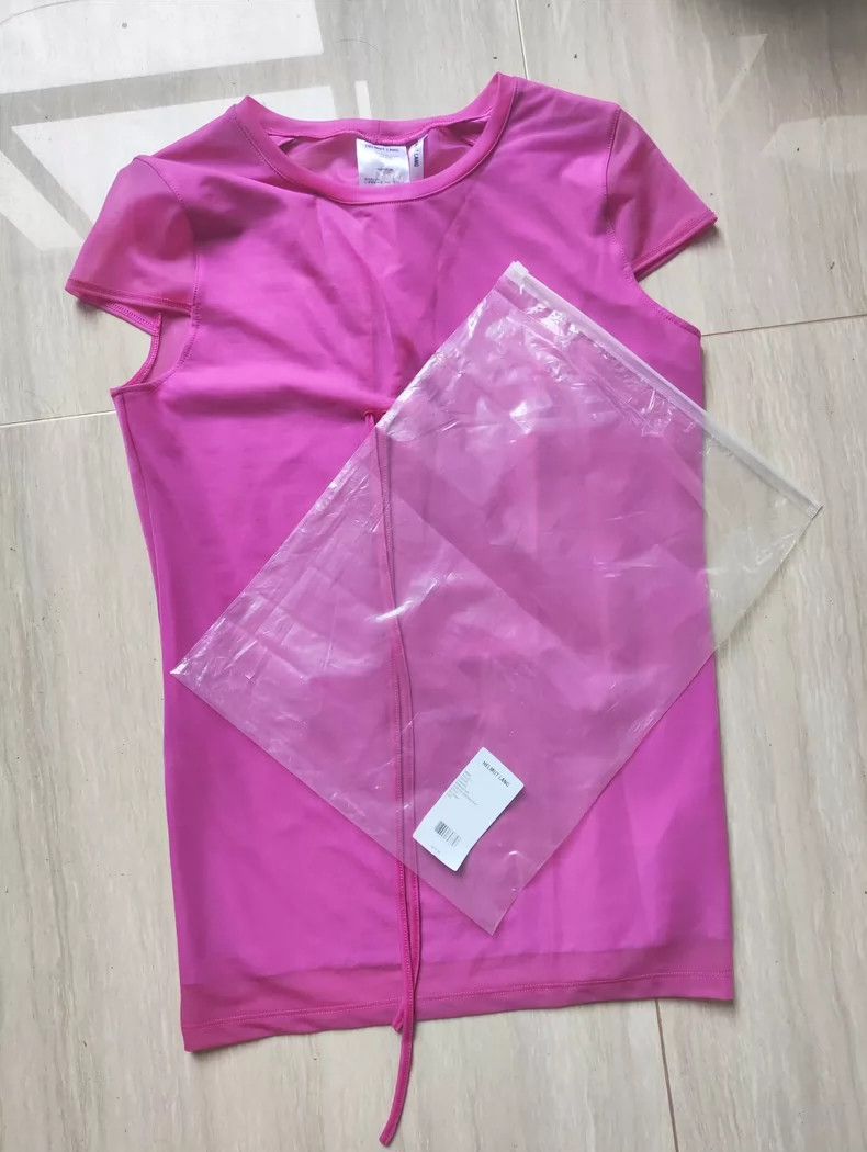 Helmut Lang HELMUT LANG Pink pampers with ruffles and short sleeves Size L / US 10 / IT 46 - 5 Thumbnail