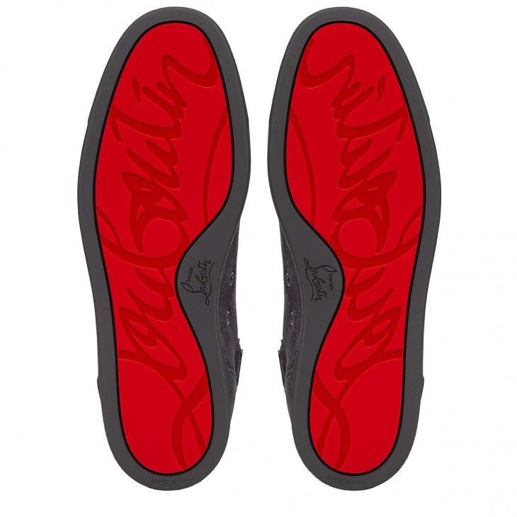 Christian Louboutin o1s1wg110924 Louis Orlato Flat High Sneaker in Black Size US 10 / EU 43 - 5 Thumbnail