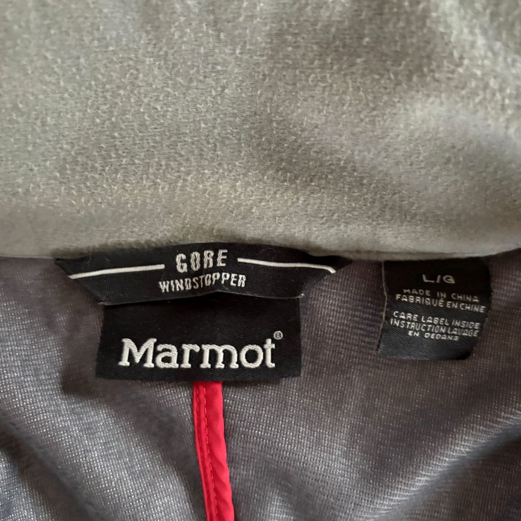 Marmot Jacket Mens L Red Windstopper Goretex Softshell Rain Coat Logo Outdoor, Men's — image 4 of 6