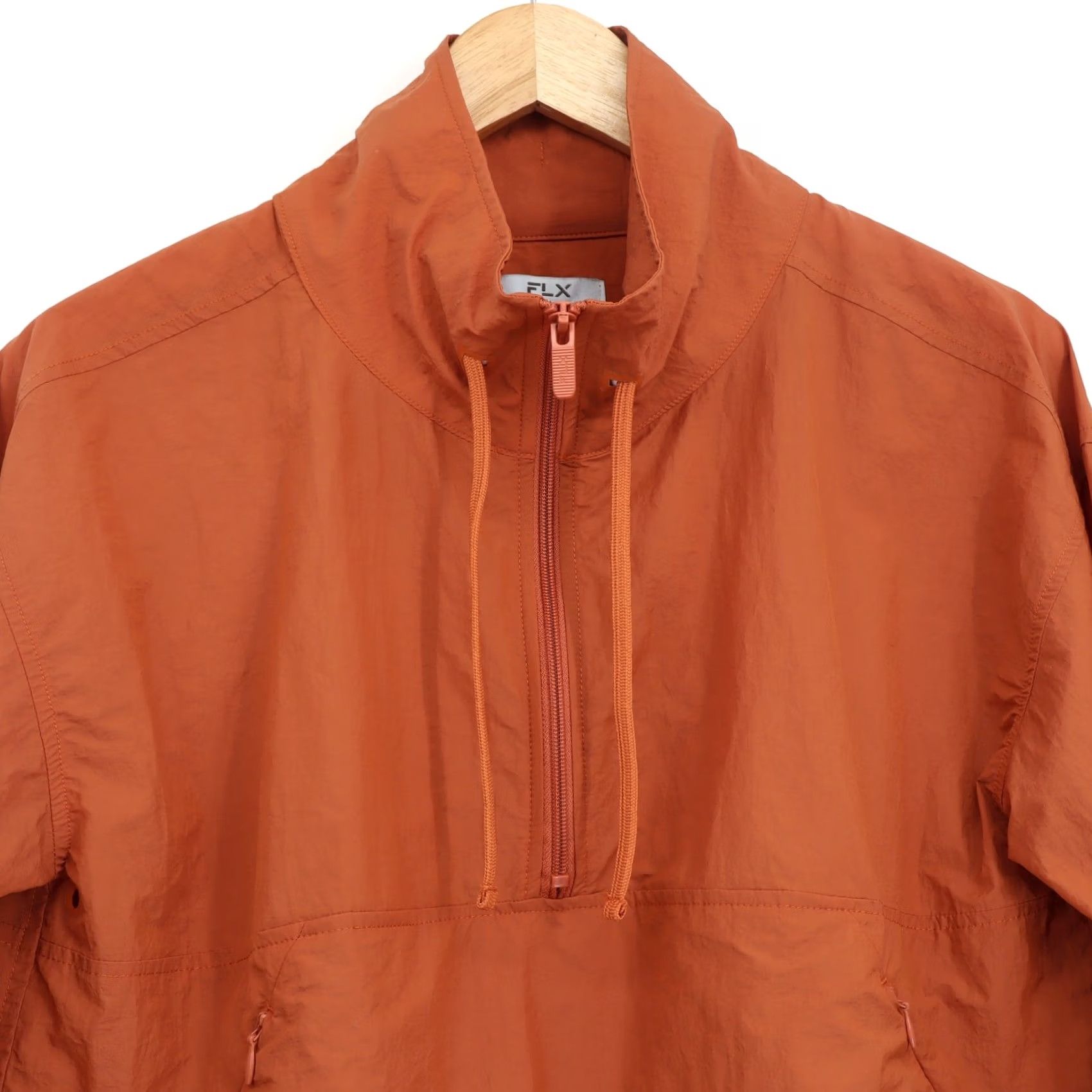 Vintage Flx Womens Cinnamon Rose Long Sleeve Half Zip Crop Jacket Sz M Size M / US 6-8 / IT 42-44 - 3 Thumbnail