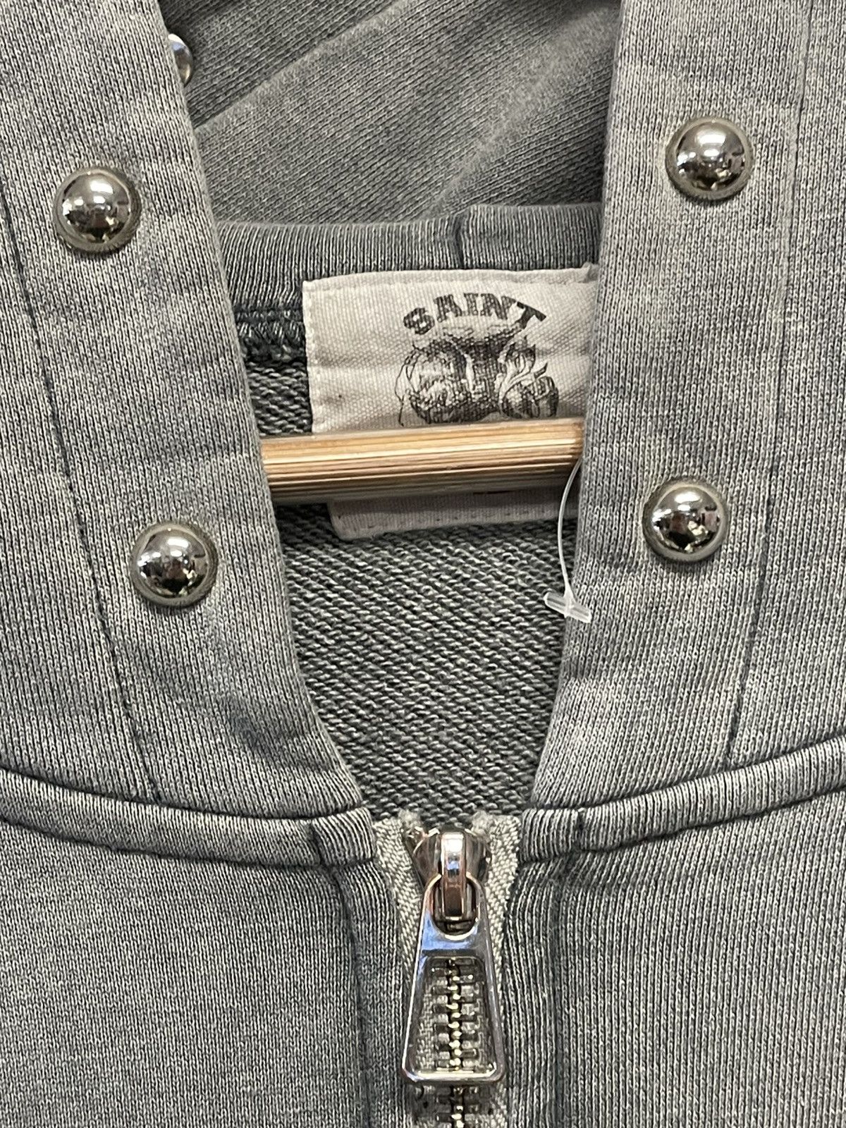 Saint Vanity Size L - Saint Vainty Zip Up Hoodie Grey Buttons Size US L / EU 52-54 / 3 - 6 Thumbnail