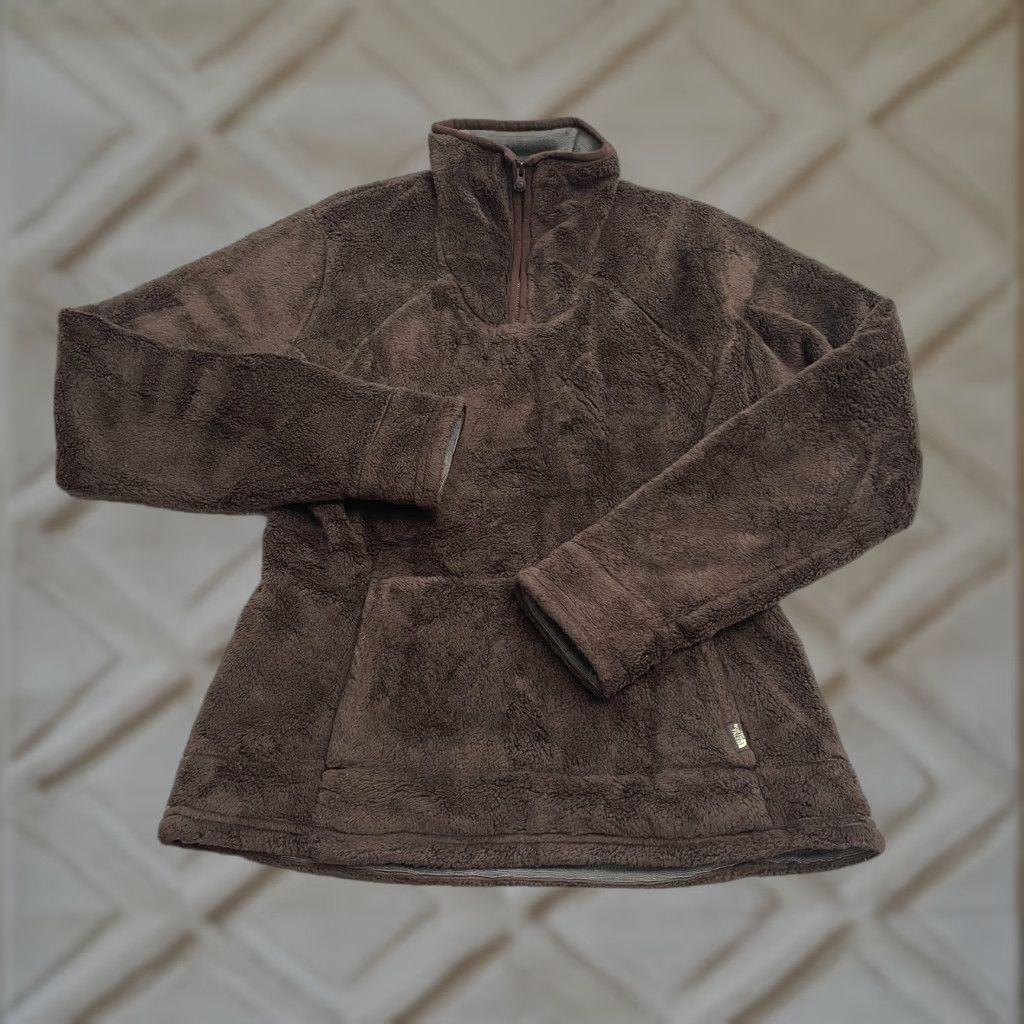 The North Face The North Face Osito Jacket Women S Brown 1/4 Zip Pockets Fleece Mid-Length Cozy Outdoor Size S / US 4 / IT 40 - 1 Thumbnail