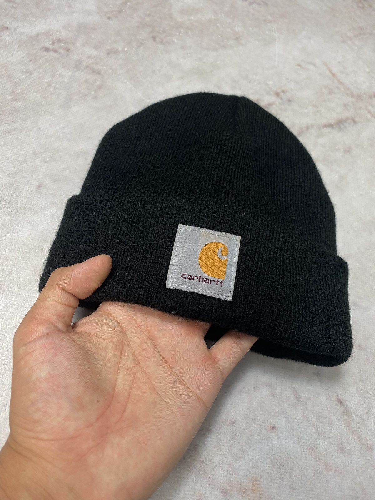 Carhartt Carhartt Black Beanie Hat Made USA Size ONE SIZE - 2 Thumbnail