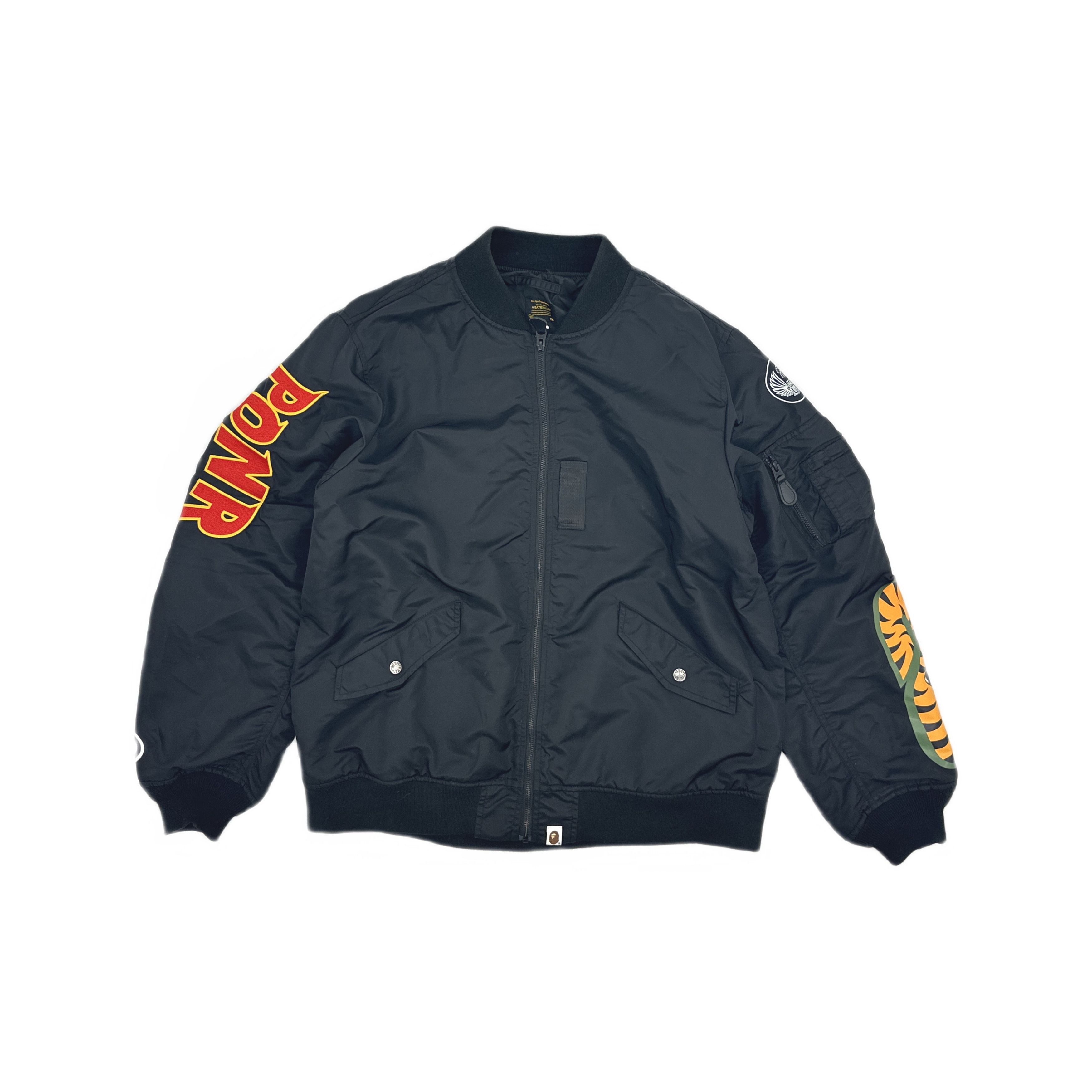 Bape A Bathing Ape Shark Tiger Bomber Jacket XL Size US XL / EU 56 / 4 - 1 Thumbnail