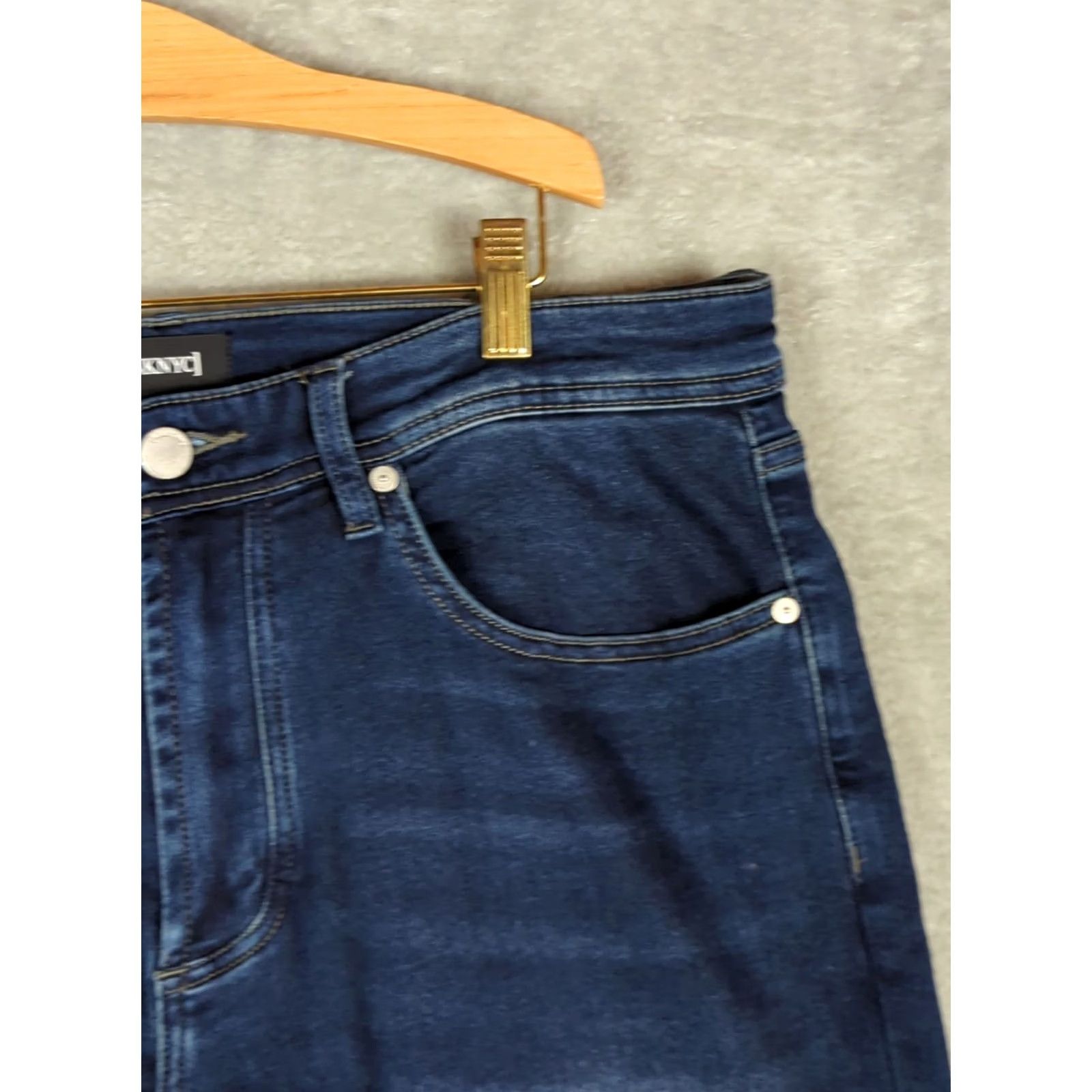 Vintage BLANKNYC Men's Wooster Slim Fit Jeans Size 34 dark wash stretch Straight leg Size US 34 / EU 50 - 5 Thumbnail