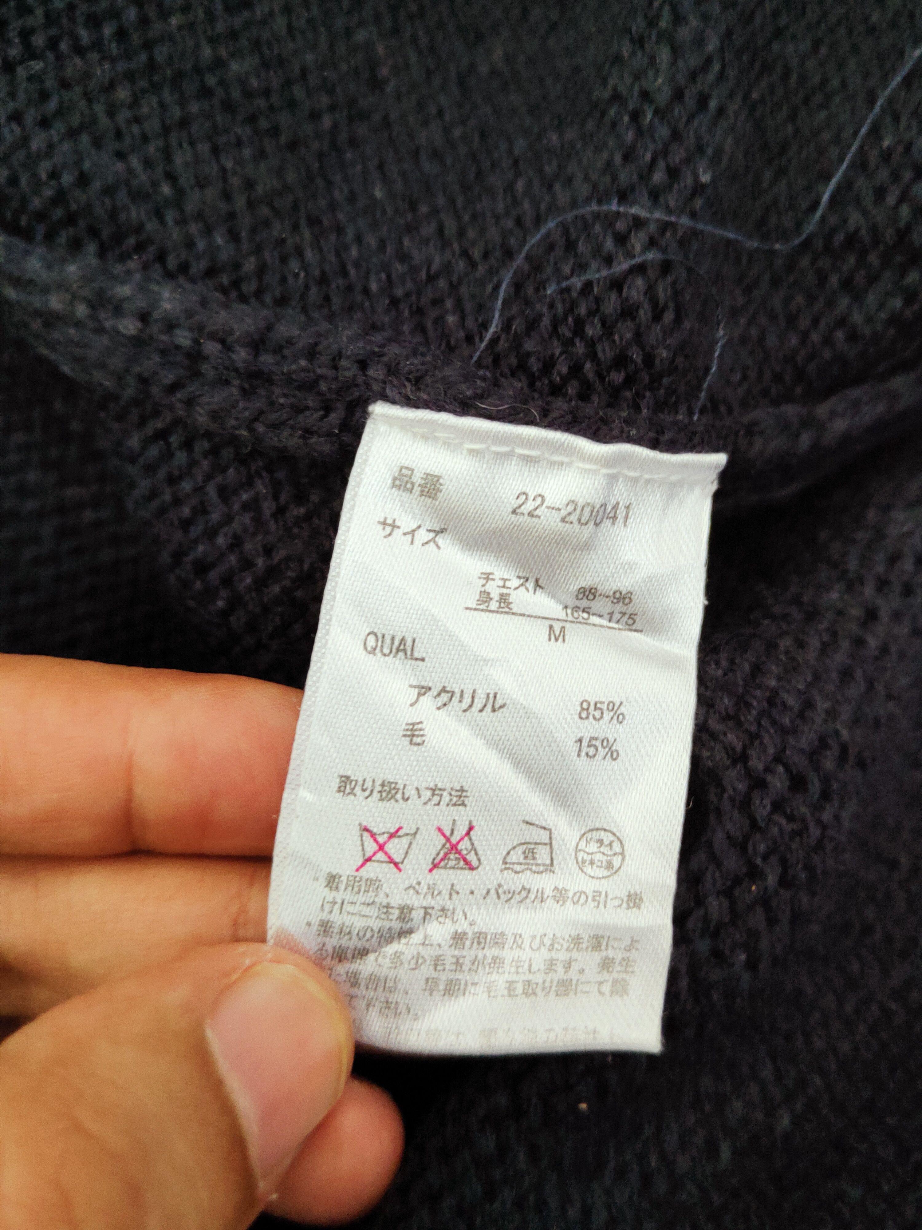 Homespun Knitwear × Japanese Brand Sorridere Navy Knitwear Cardigan #W983 Size US M / EU 48-50 / 2 - 10 Thumbnail