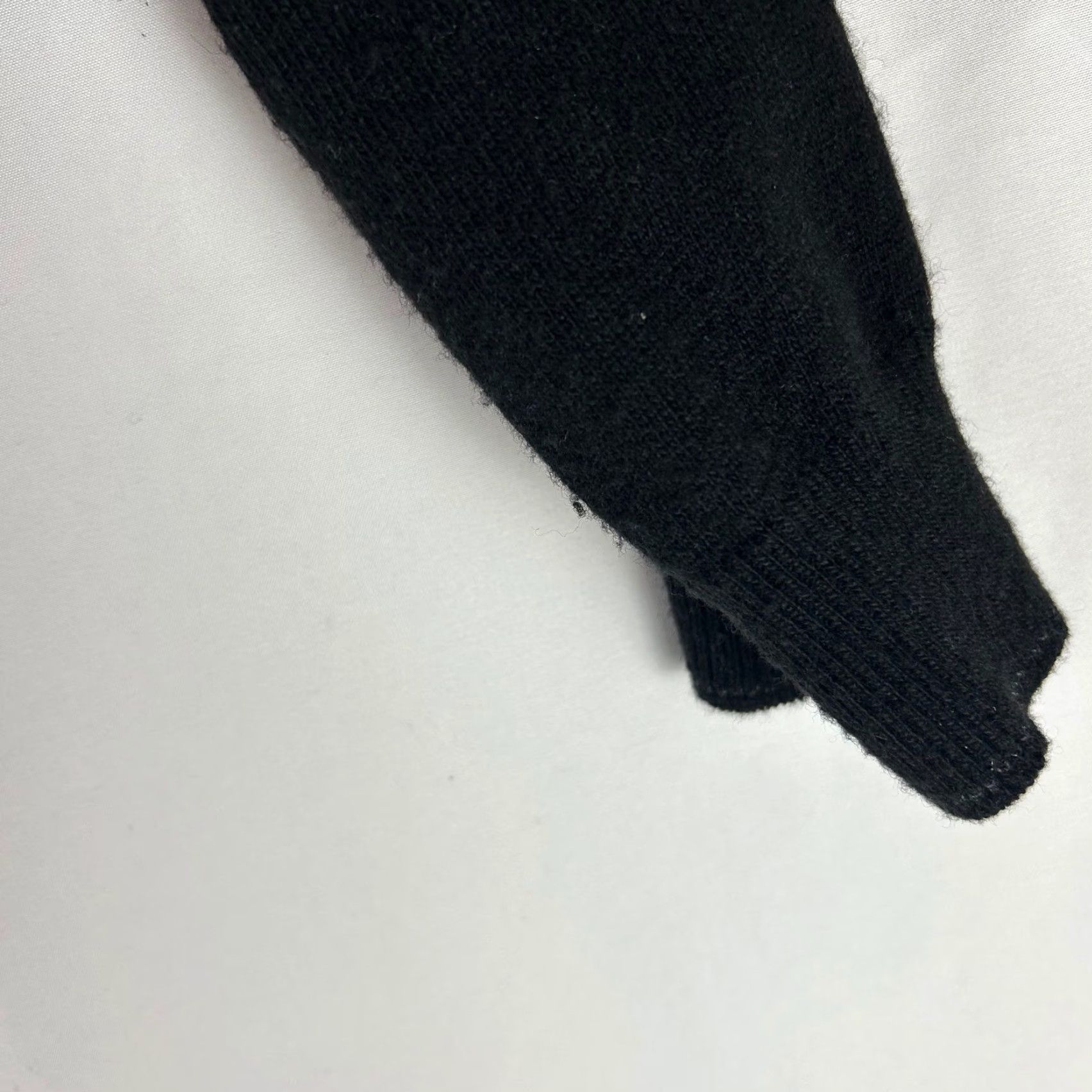 Vintage JOS A BANK RESERVE Mens Wool Cashmere Italian Yarn 1/4 Zip Sweater Black Knit Pullover Size US L / EU 52-54 / 3 - 7 Thumbnail