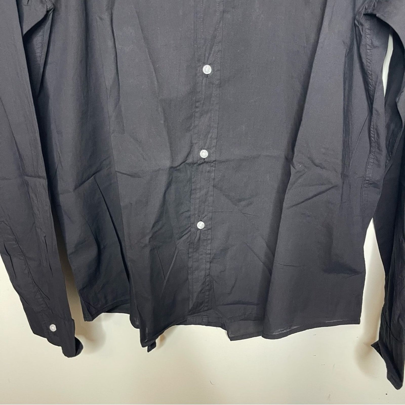 Frank & Eileen Frank & Eileen Button up LUKE Shirt Black Cotton lightweight Size US XL / EU 56 / 4 - 4 Thumbnail