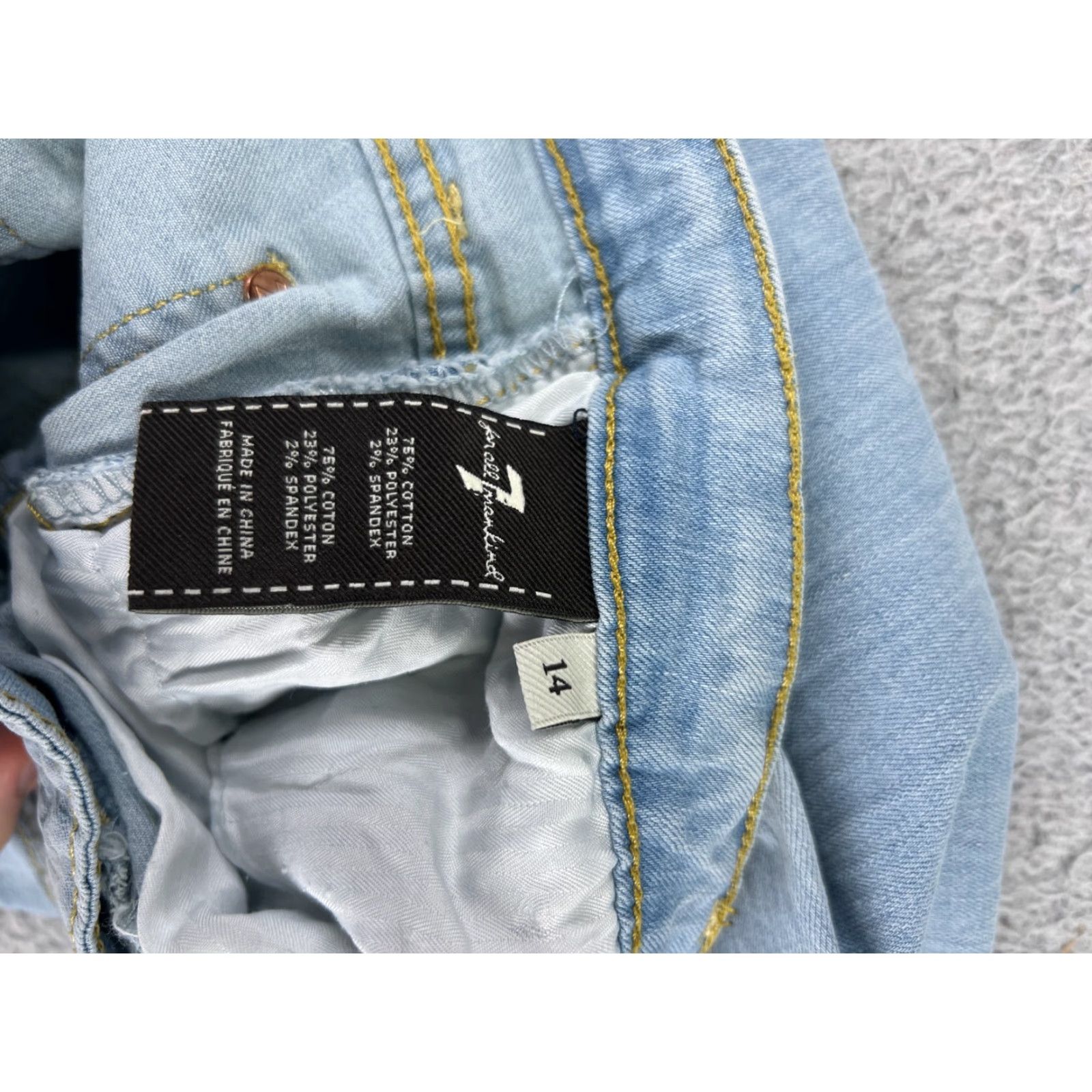 7 For All Mankind 7 For All Mankind Paxtyn Jeans Womens 14 Blue Denim Ankle Skinny Low Rise Cotton Pants Junior Size 14 Womens Blue Denim Jeans Size 36" / US 14 / IT 50 - 4 Thumbnail