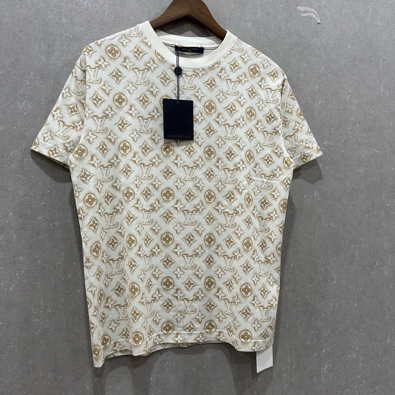 Louis Vuitton Louis Vuitton Cappuccino New Full Print Short Sleeves Size US S / EU 44-46 / 1 - 3 Thumbnail