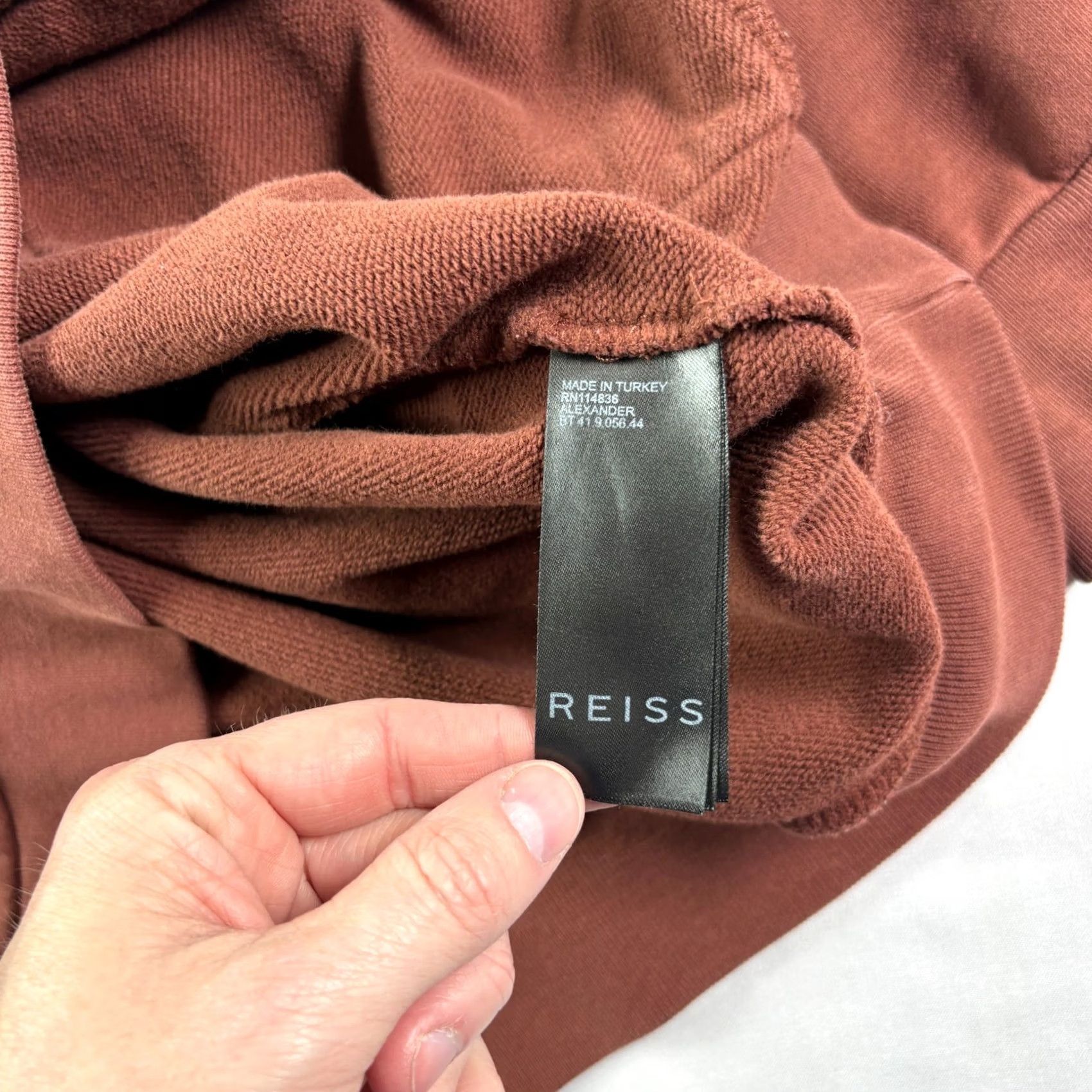 Reiss Reiss Hoodie Mens L Brown Pullover Casual Sweatshirt Size US L / EU 52-54 / 3 - 7 Thumbnail