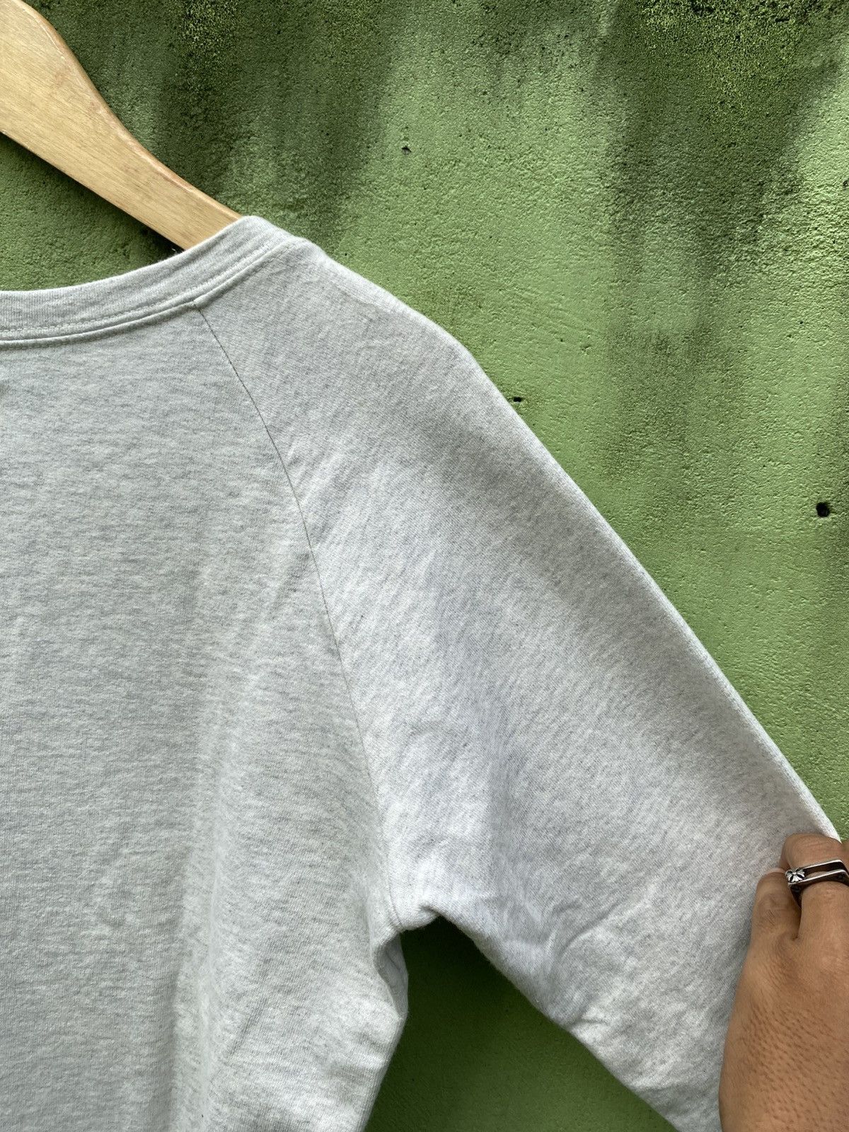 Stussy Stussy Vintage 80 Raglan Crewneck Classic Pullover Soft Grey Size S / US 4 / IT 40 - 12 Thumbnail
