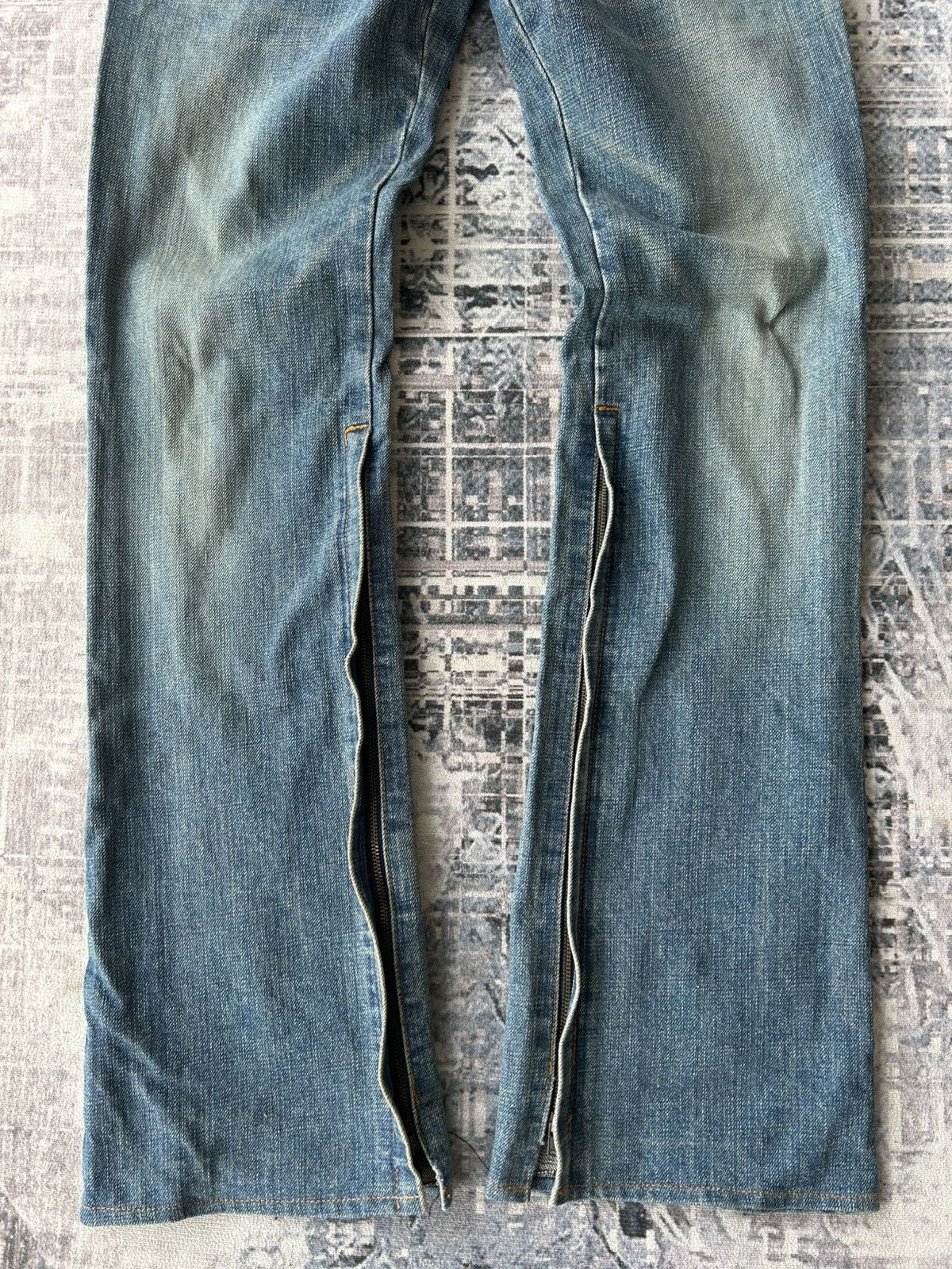 Le Grande Bleu (L.G.B.) LGB Rockstar Zipper Jeans Size US 30 / EU 46 - 11 Thumbnail