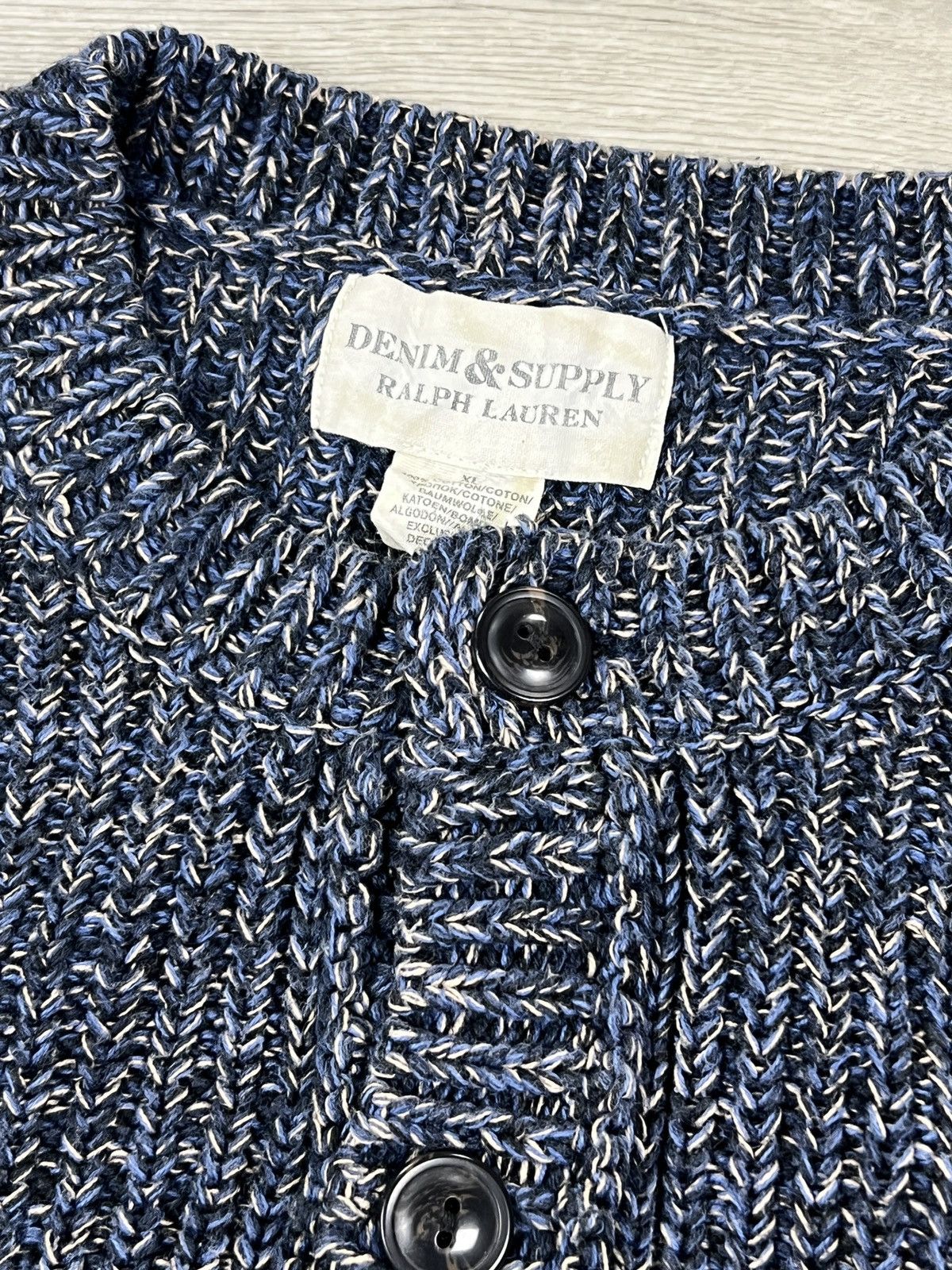 Denim & Supply Ralph Lauren Denim And Supply Ralph Lauren Heavy Henley Sweater Size XL Size US XL / EU 56 / 4 - 3 Thumbnail