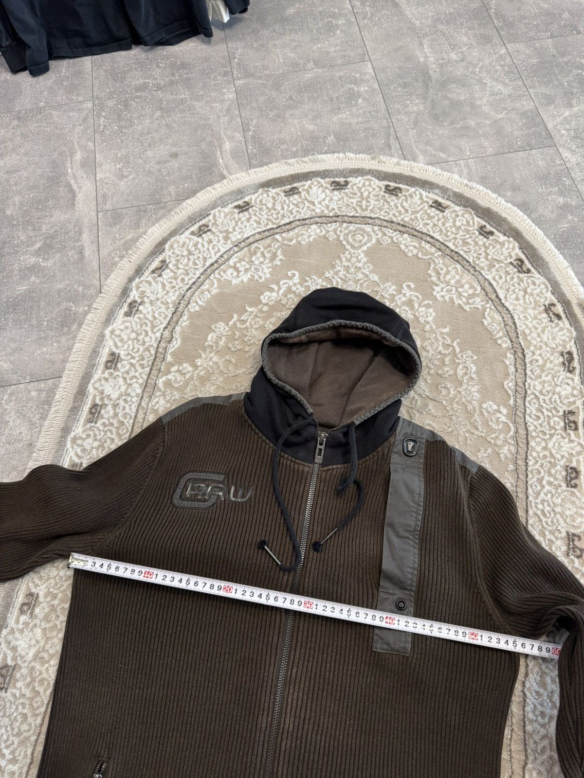 G-Star Avant Garde G Star Raw Vintage Knitted Zip Up Sweater Faded Size US XL / EU 56 / 4 - 6 Thumbnail