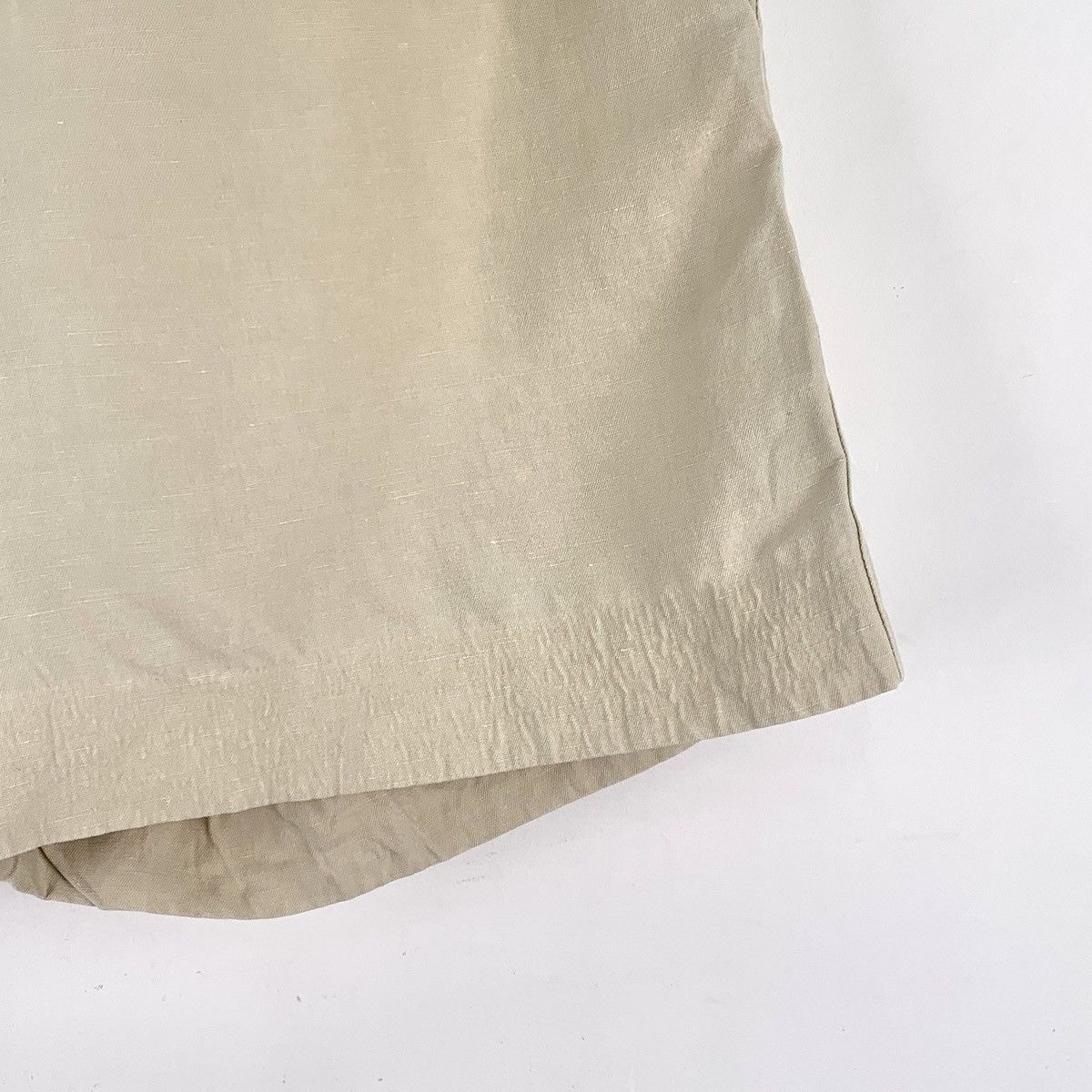 Fendi Fendi Khaki Linen Elastic Waist Casual Shorts K26WX Size 27" / US 4 / IT 40 - 4 Thumbnail