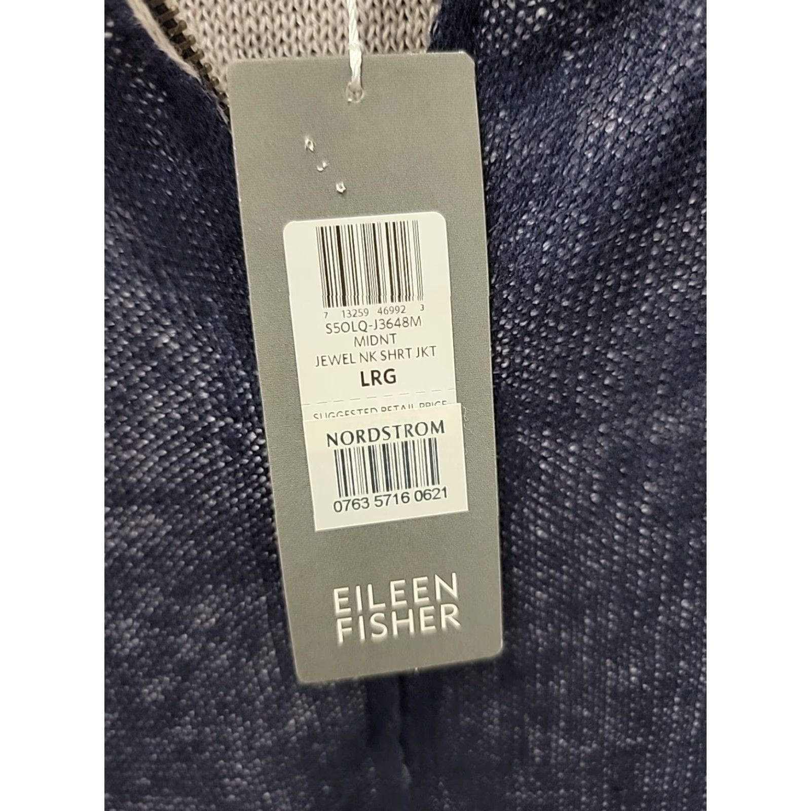 Eileen Fisher VINTAGE Eileen Fisher Midnight Jewel NK Shirt Jacket Zip Blue Linen Pockets NK Shirt Jacket Zip Blue Linen Pockets Women L Size Blue Jewel NK 90s? Size L / US 10 / IT 46 - 3 Thumbnail