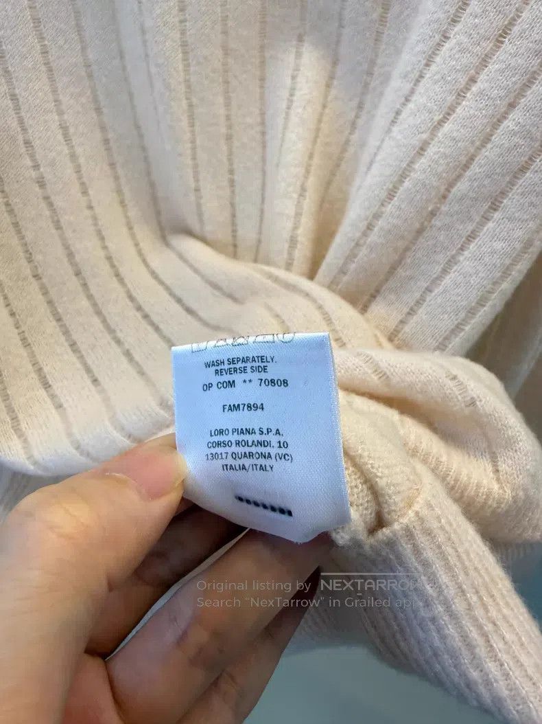 Loro Piana Loro Piana Light Pink Cashmere Silk Knit Top Size XS / US 0-2 / IT 36-38 - 6 Thumbnail