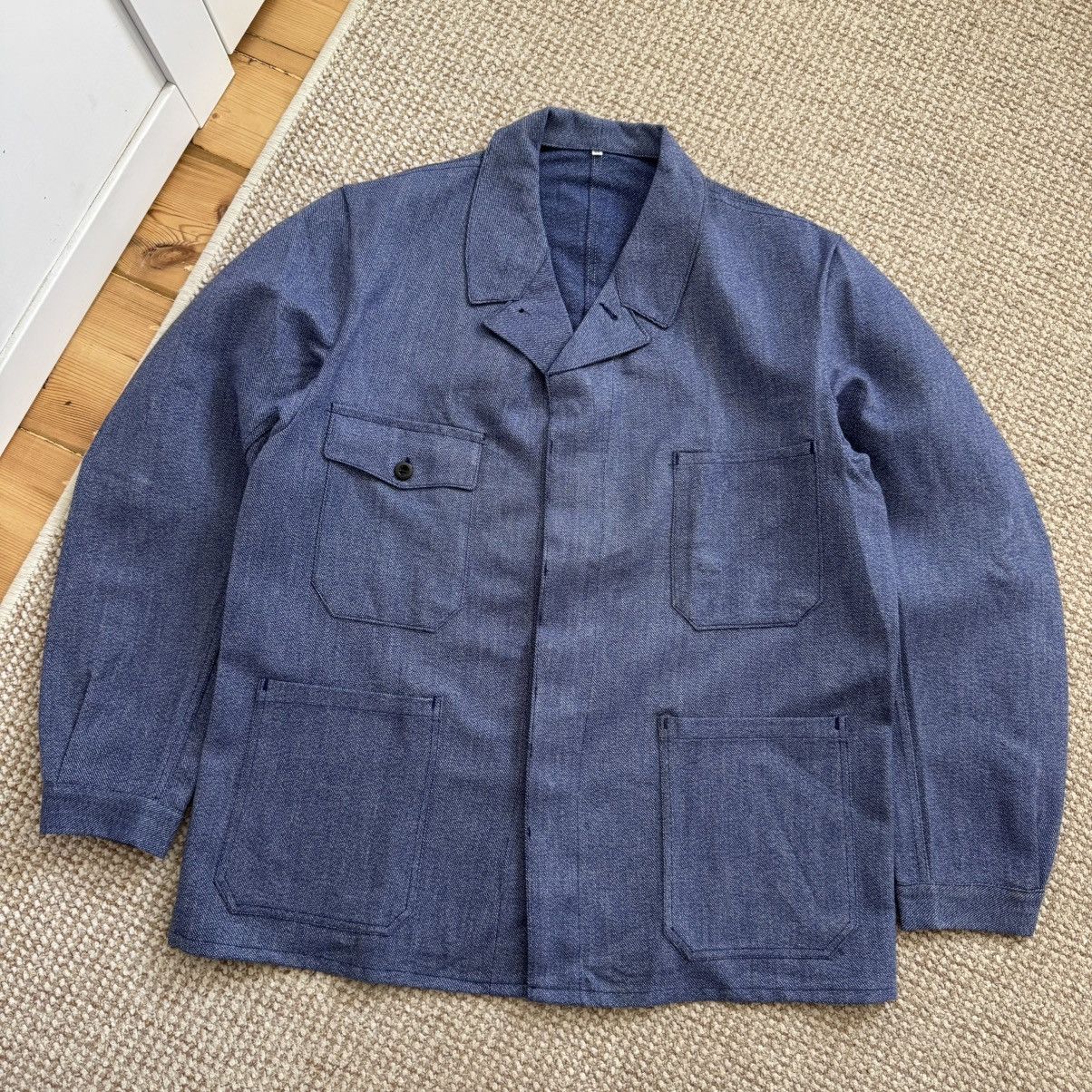 French utility heavy cotton vintage works sanfor jacket