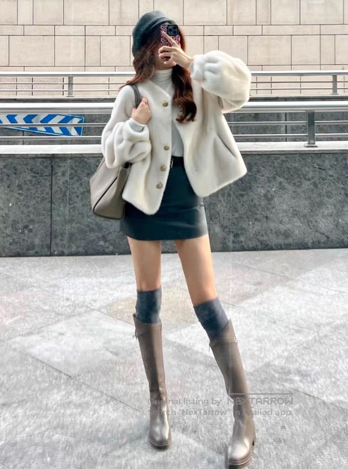 Hermes Hermes Jumping Series Gray elephant; Cowhide; Knight boots Size US 5 / IT 35 - 4 Thumbnail