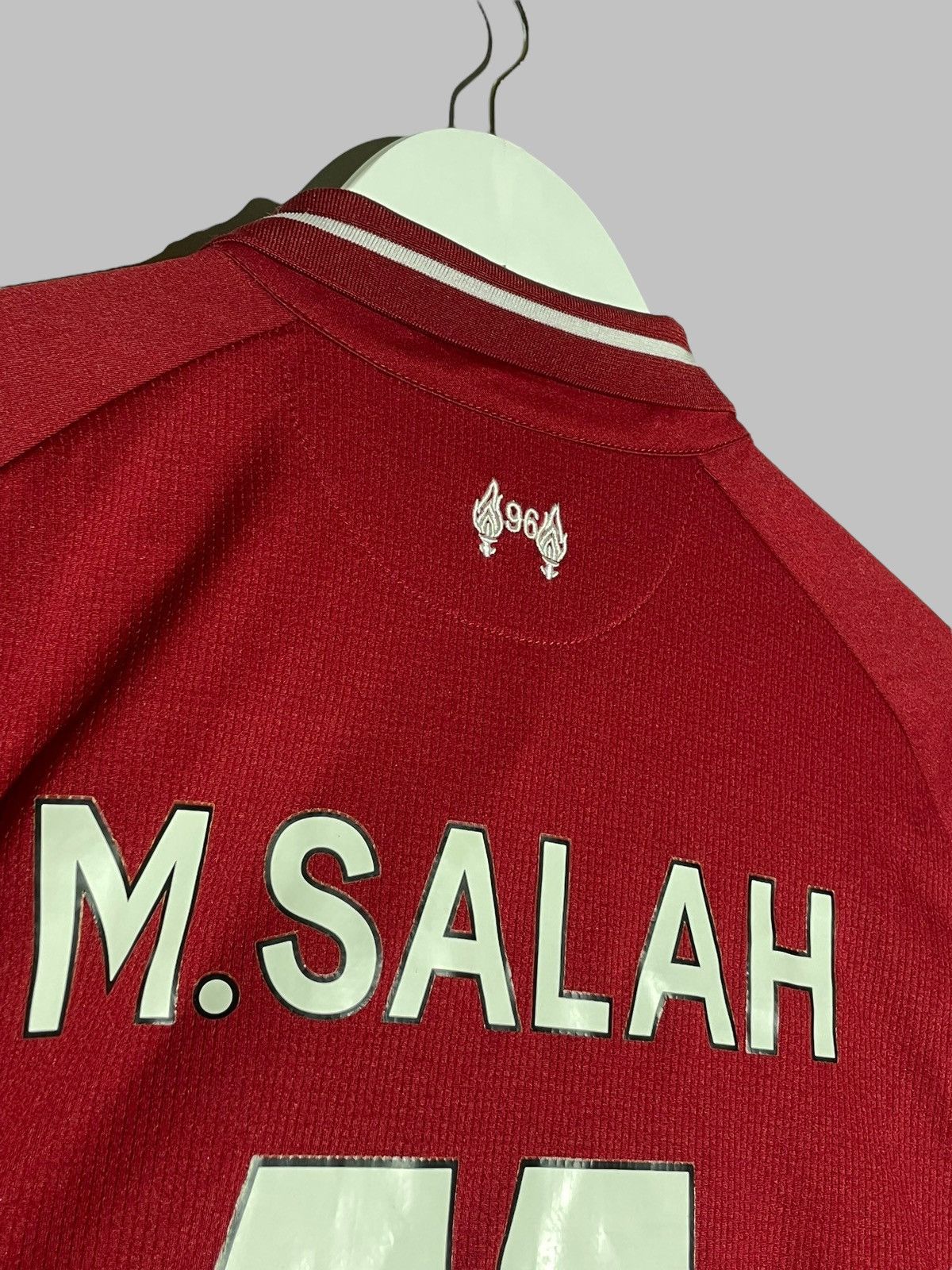 New Balance #11 Salah Liverpool New Balance 2018/19 Home Football Shirt Size US XL / EU 56 / 4 - 16 Thumbnail