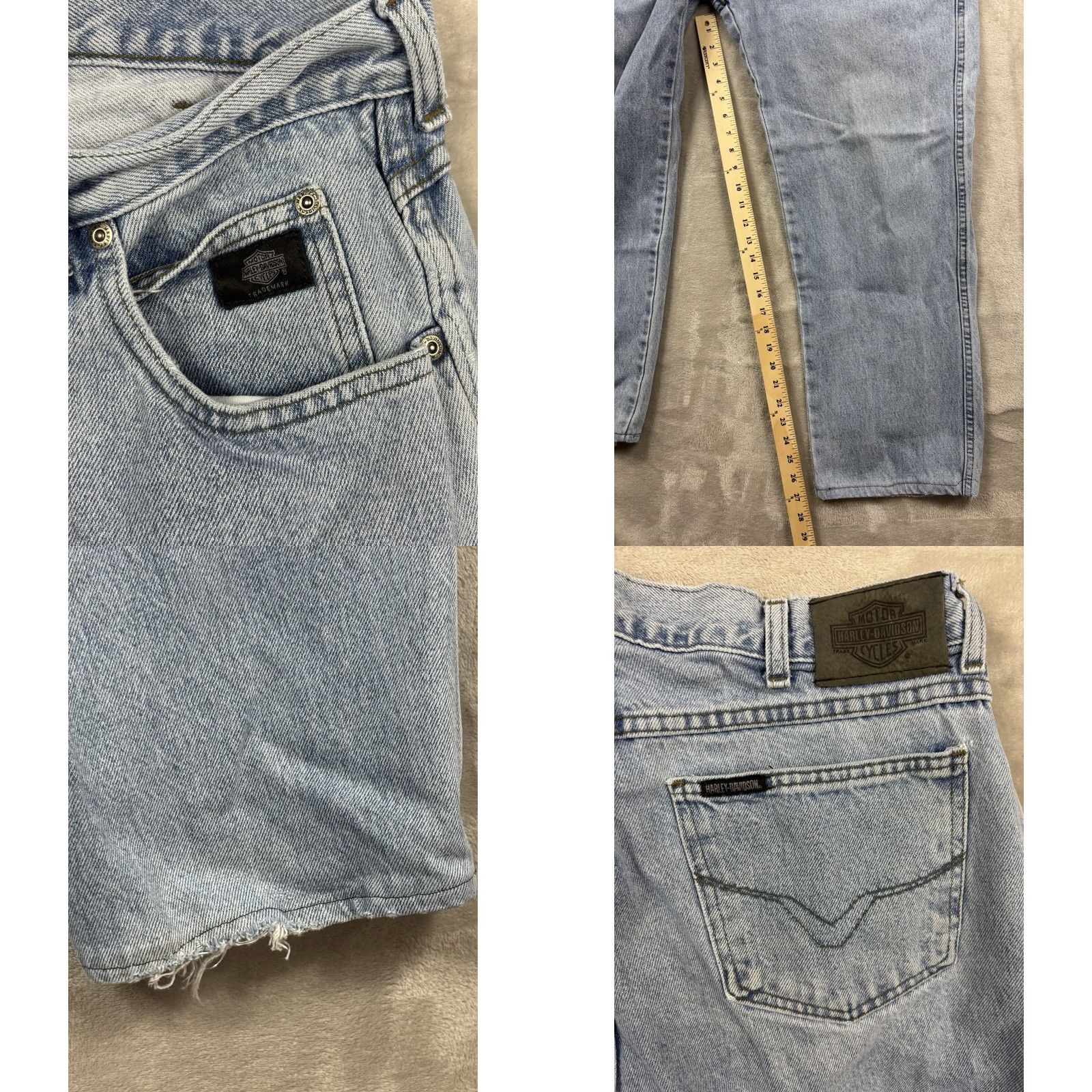 Harley Davidson Harley-Davidson Jeans Mens Relaxed Fit Straight Leg Light Wash Denim Size 36x32 Size US 36 / EU 52 - 8 Thumbnail