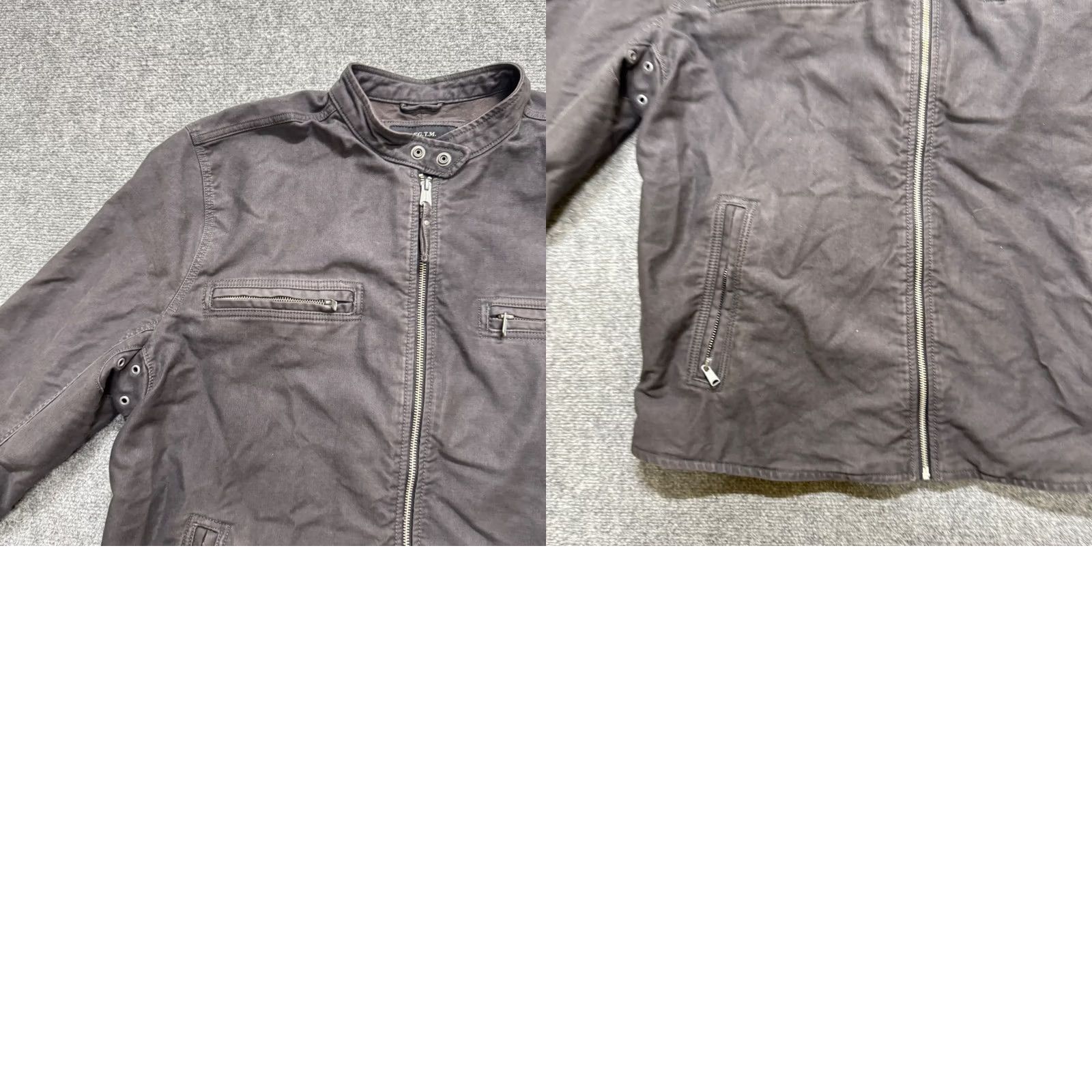 Lucky Brand Lucky Brand Bonneville Racer Jacket Navy Blue Moto Biker Men 2XL Quilted Cotton Jacket Size US XXL / EU 58 / 5 - 9 Thumbnail