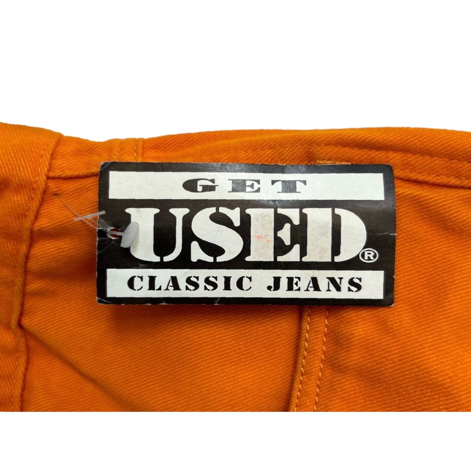 Vintage VINTAGE Get Used Jeans Mens 42 Orange 90s Deadstock NWT 33” Inseam Size US 42 / EU 58 - 3 Thumbnail