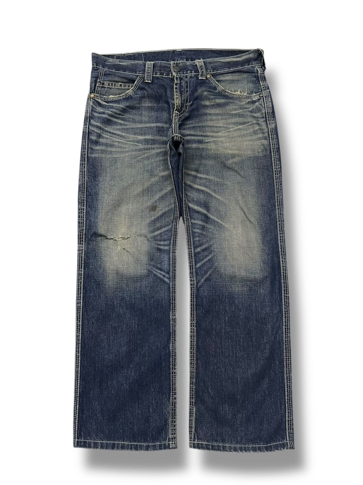 Levi's Vintage 00s Levi’s 501 Japan - Faded Whisker Wash. W38 Size US 38 / EU 54 - 2 Thumbnail