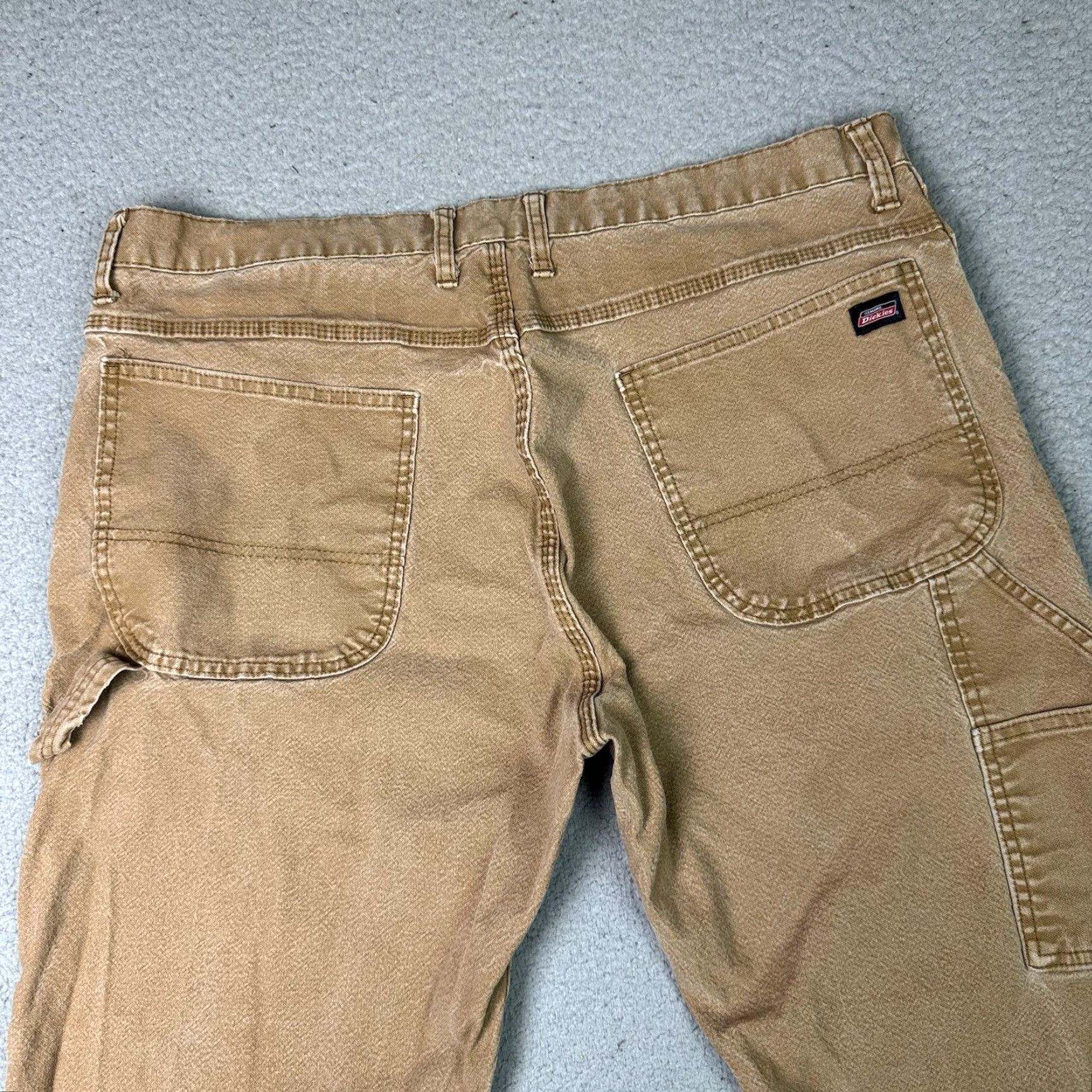 Dickies Dickies Workwear Carpenter Pants Jeans 36 Brown Distressed Canvas 80s 90s Punk Rock USA Mens Regular Straight Size US 38 / EU 54 - 3 Thumbnail