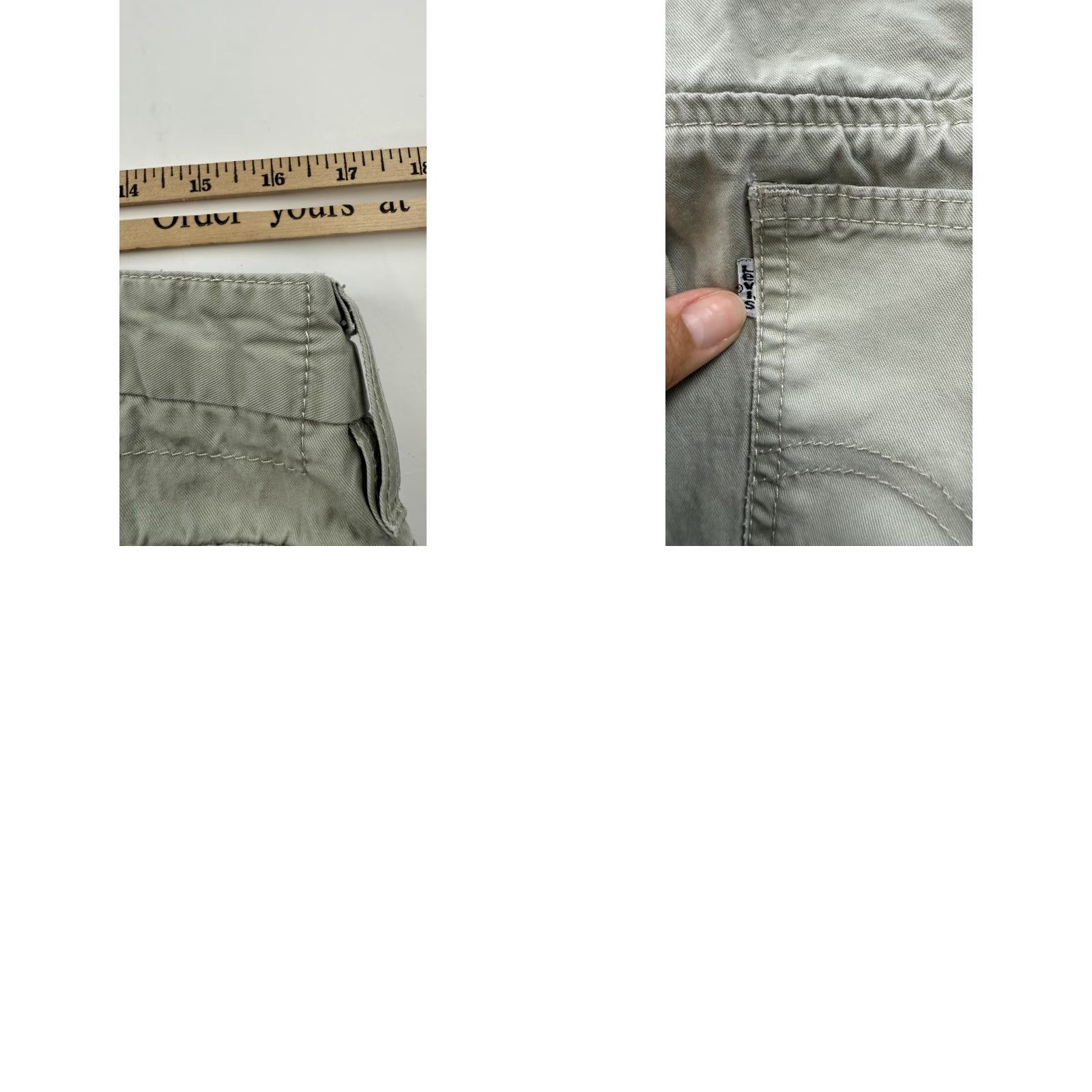 Levi's Levi's Pants Mens 34 Waist 29 Inseam Gray Casual Straight Leg Chino Style Workwear Size US 32 / EU 48 - 8 Thumbnail
