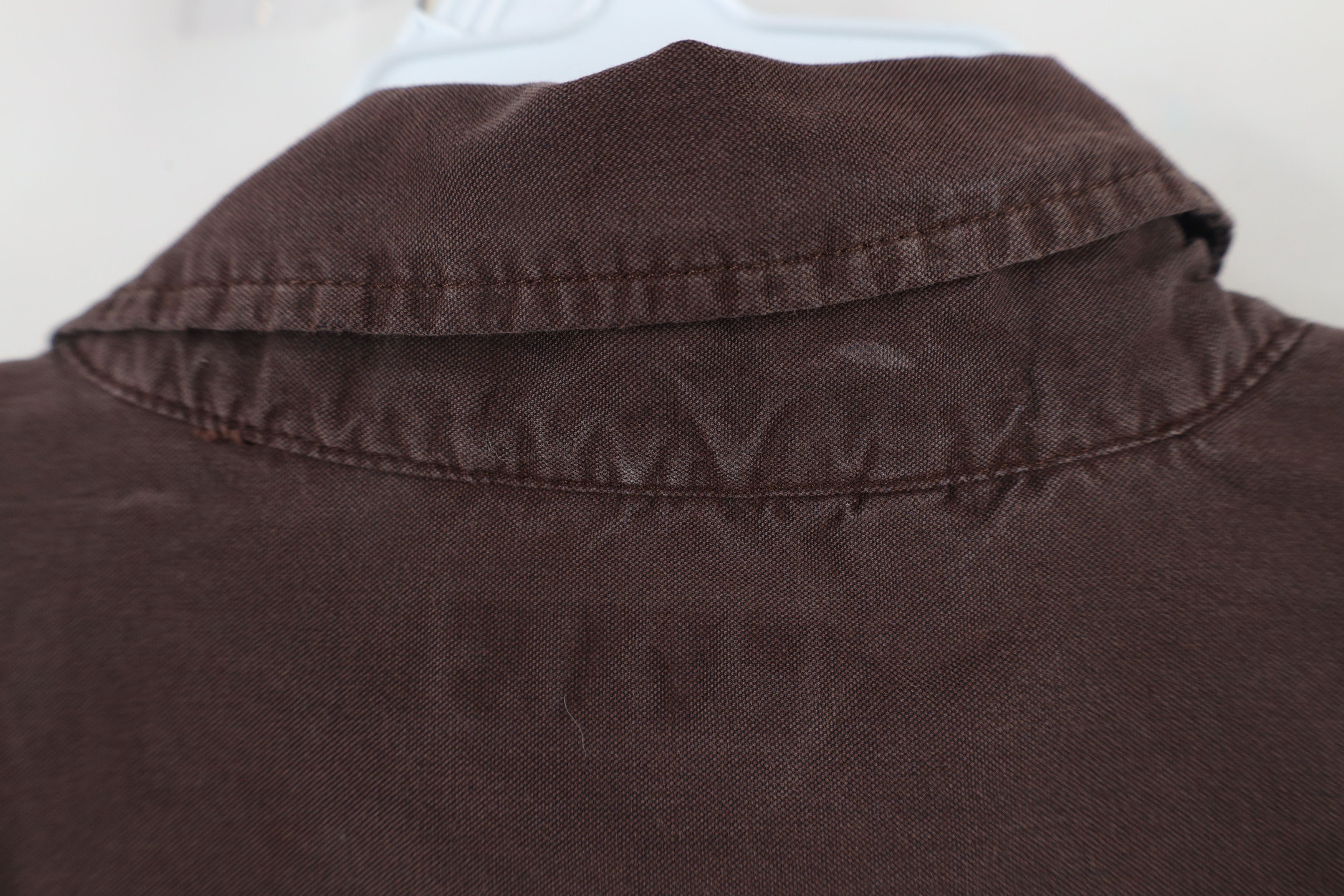 Allsaints × Vintage AllSaints Fit Distressed Collared Button Down Shirt Brown Size US M / EU 48-50 / 2 - 10 Thumbnail