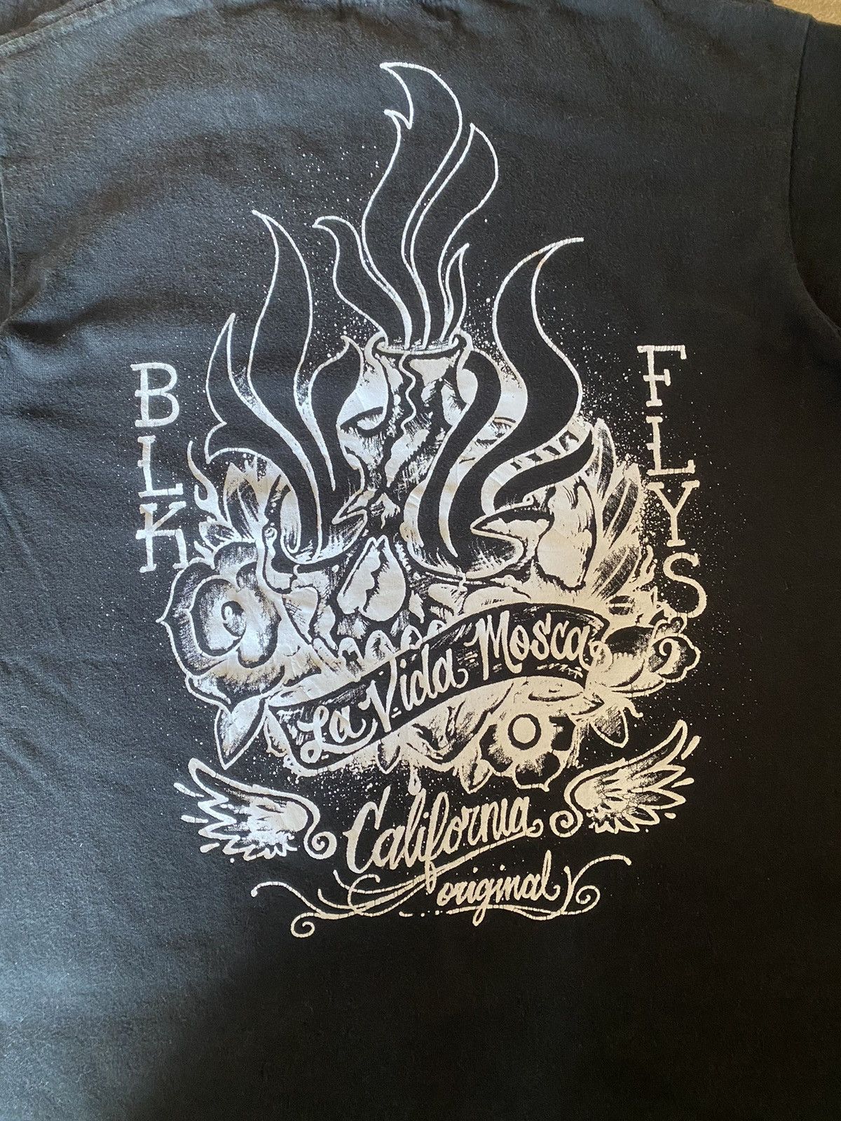 Japanese Brand Black Flys Affliction Style T-Shirt Size US S / EU 44-46 / 1 - 3 Thumbnail