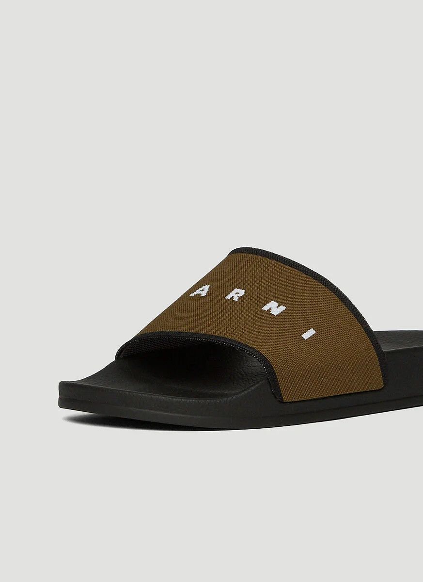 Marni o1srvl11e0724 Canvas Slide in Brown Size US 8 / EU 41 - 4 Thumbnail