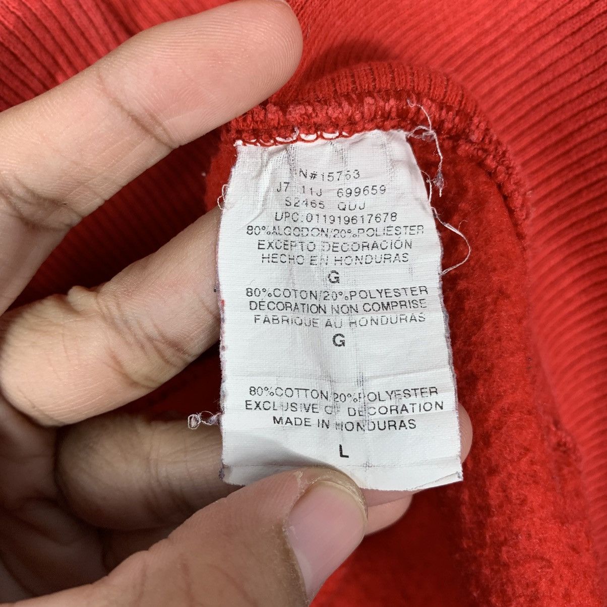 Champion Vintage Y2K Champion Red Crewneck Sweatshirt Size US M / EU 48-50 / 2 - 12 Thumbnail