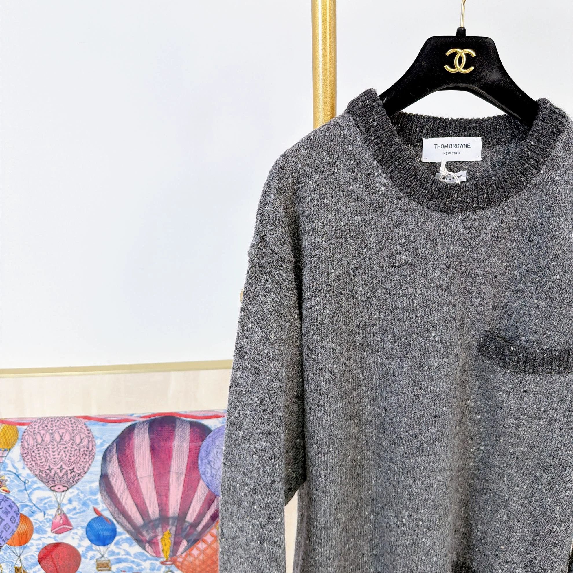Thom Browne Thom Browne Gray Pullover 4 New w/ Tags Size S / US 4 / IT 40 - 3 Thumbnail