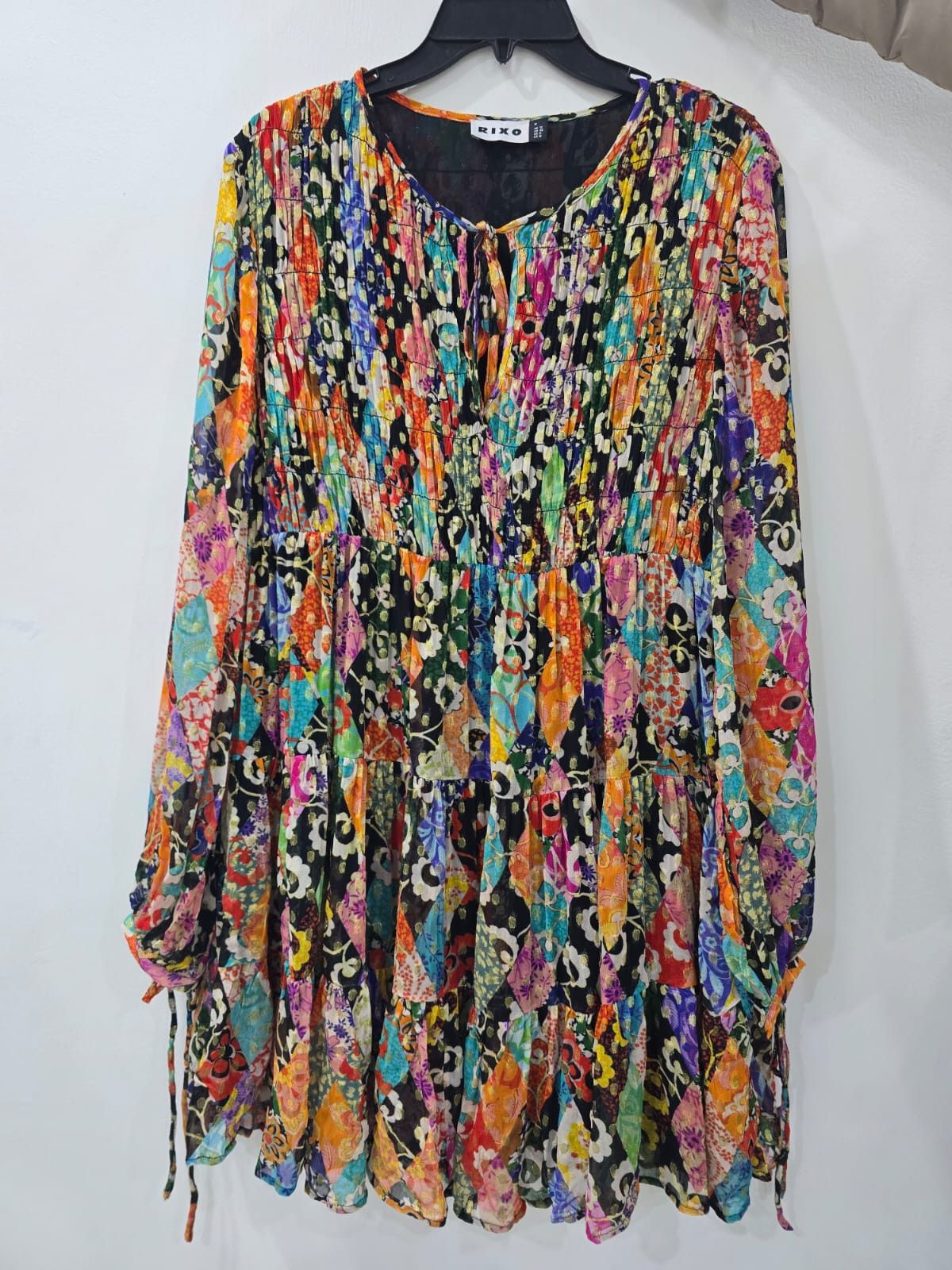 RIXO RIXO Maya Patchwork Maxi Dress Size M / US 6-8 / IT 42-44 - 1 Thumbnail