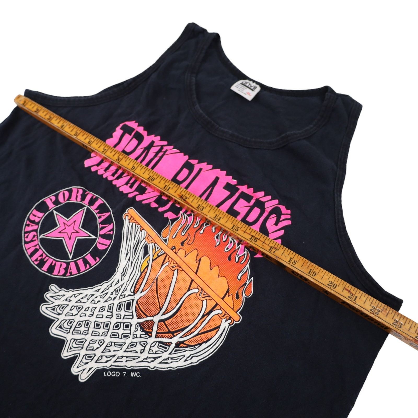 NBA × Vintage Vintage Logo 7 Portland Trail Blazers Graphic Tank Top Size US XL / EU 56 / 4 - 6 Thumbnail