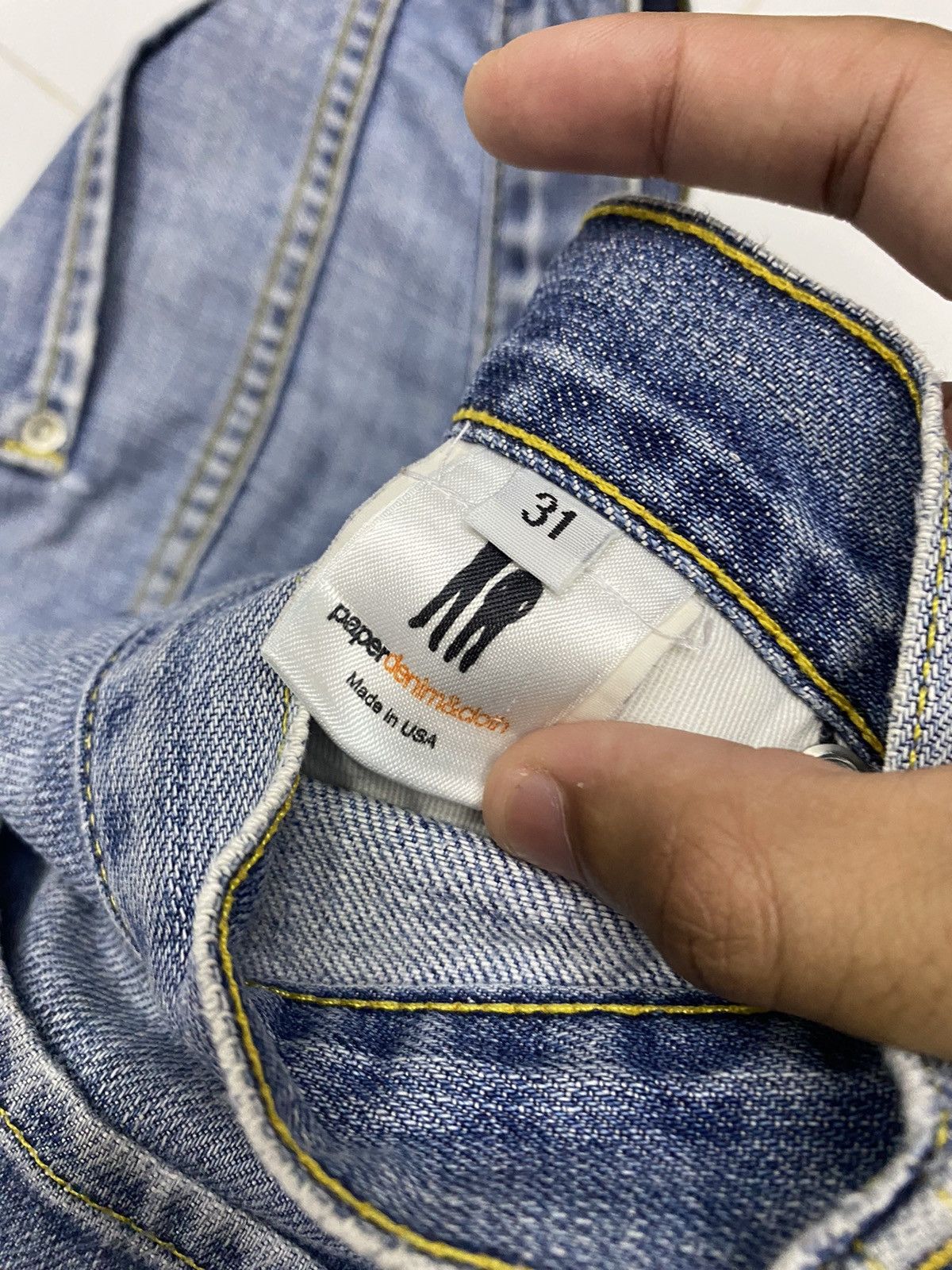 If Six Was Nine 🔥PAPER DENIM & CLOTH FLARE JEANS DISTRESS DENIM BOOTCUT Size US 31 - 8 Thumbnail