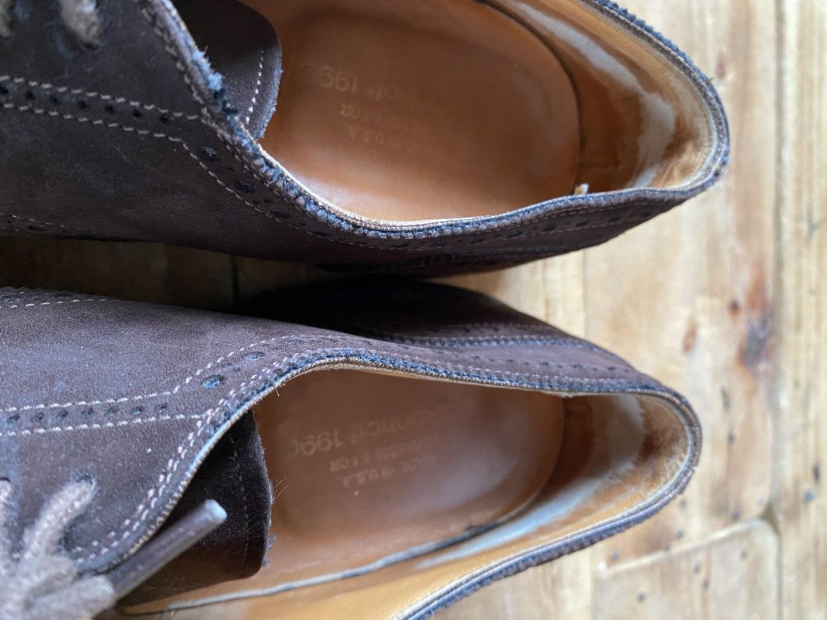 Alden Alden oxford brown suede cap-toe leather shoes sz 8E Size US 8 / EU 41 - 14 Thumbnail