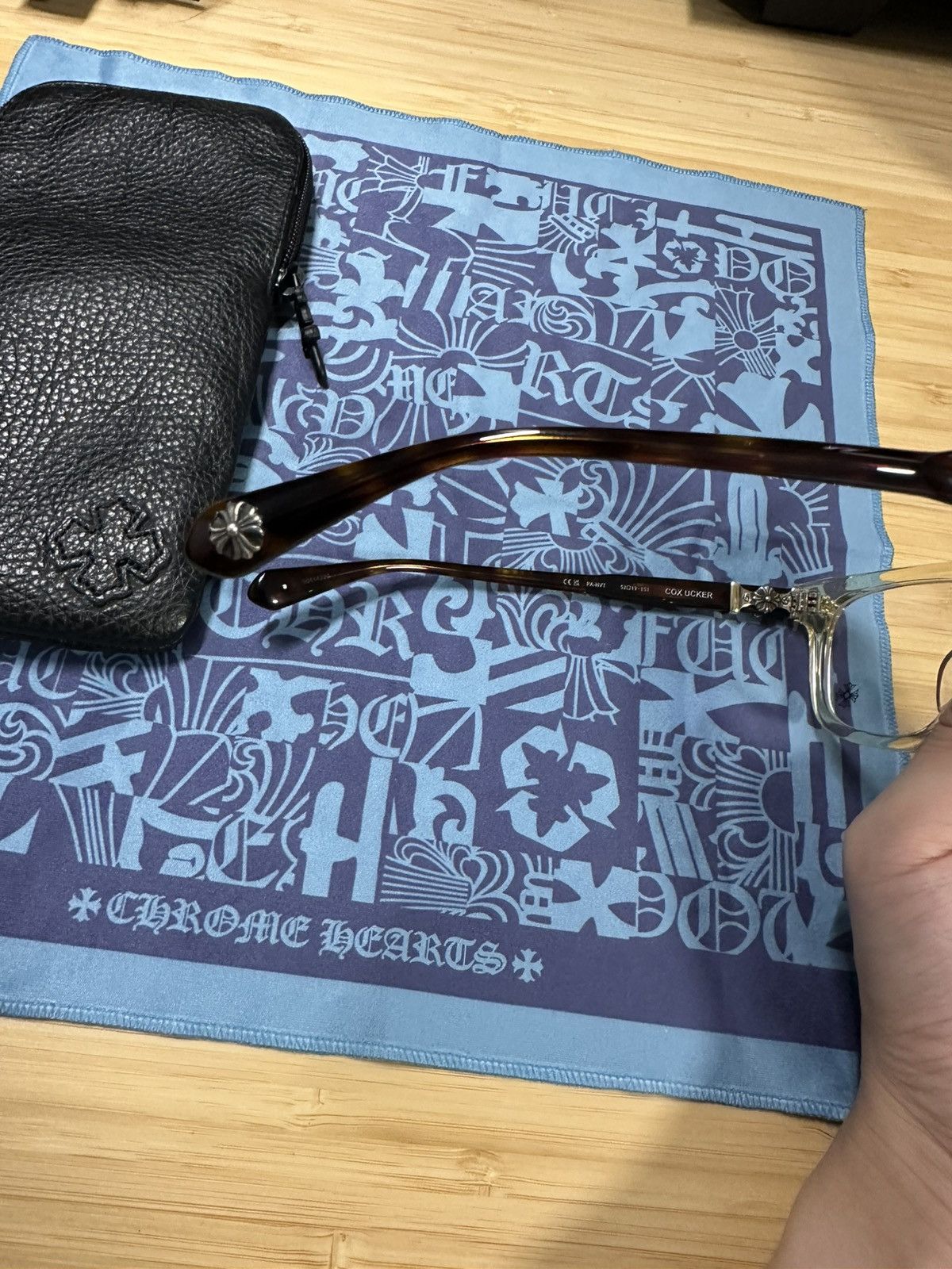 Chrome Hearts Cox Ucker Glasses Pale Ale/Havana Tortoise